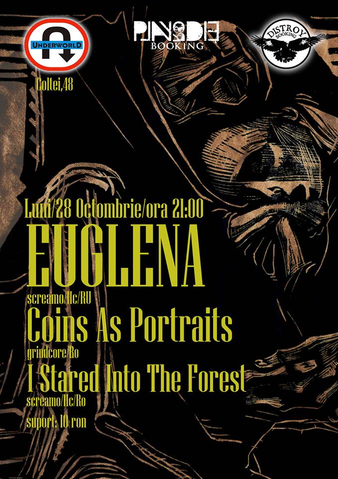 euglena coins as portraits i stared into the forest underworld