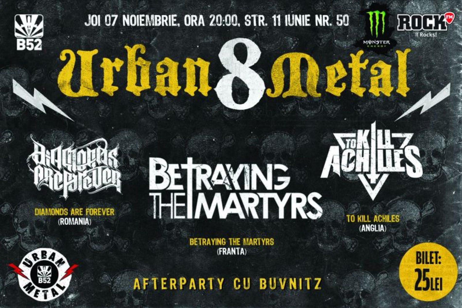 Betraying the martyrs si To Kill Achiles: Filmari de la concertul din Bucuresti