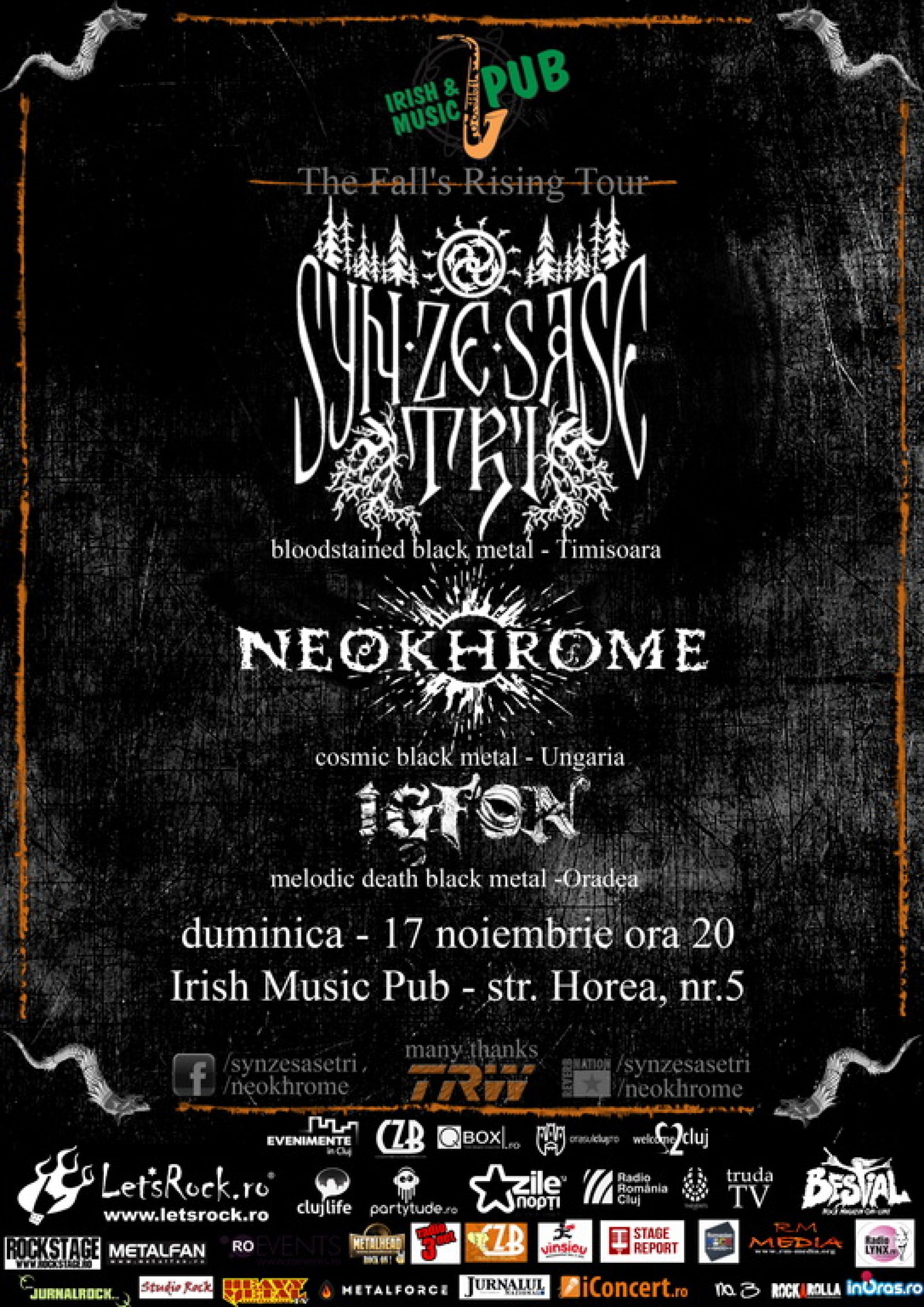 Concert Syn Ze Sase Tri, Neokhrome si Igfon la Cluj-Napoca