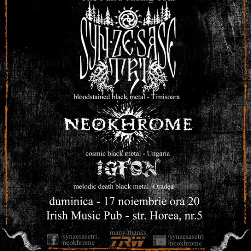 Concert Syn Ze Sase Tri, Neokhrome si Igfon la Cluj-Napoca