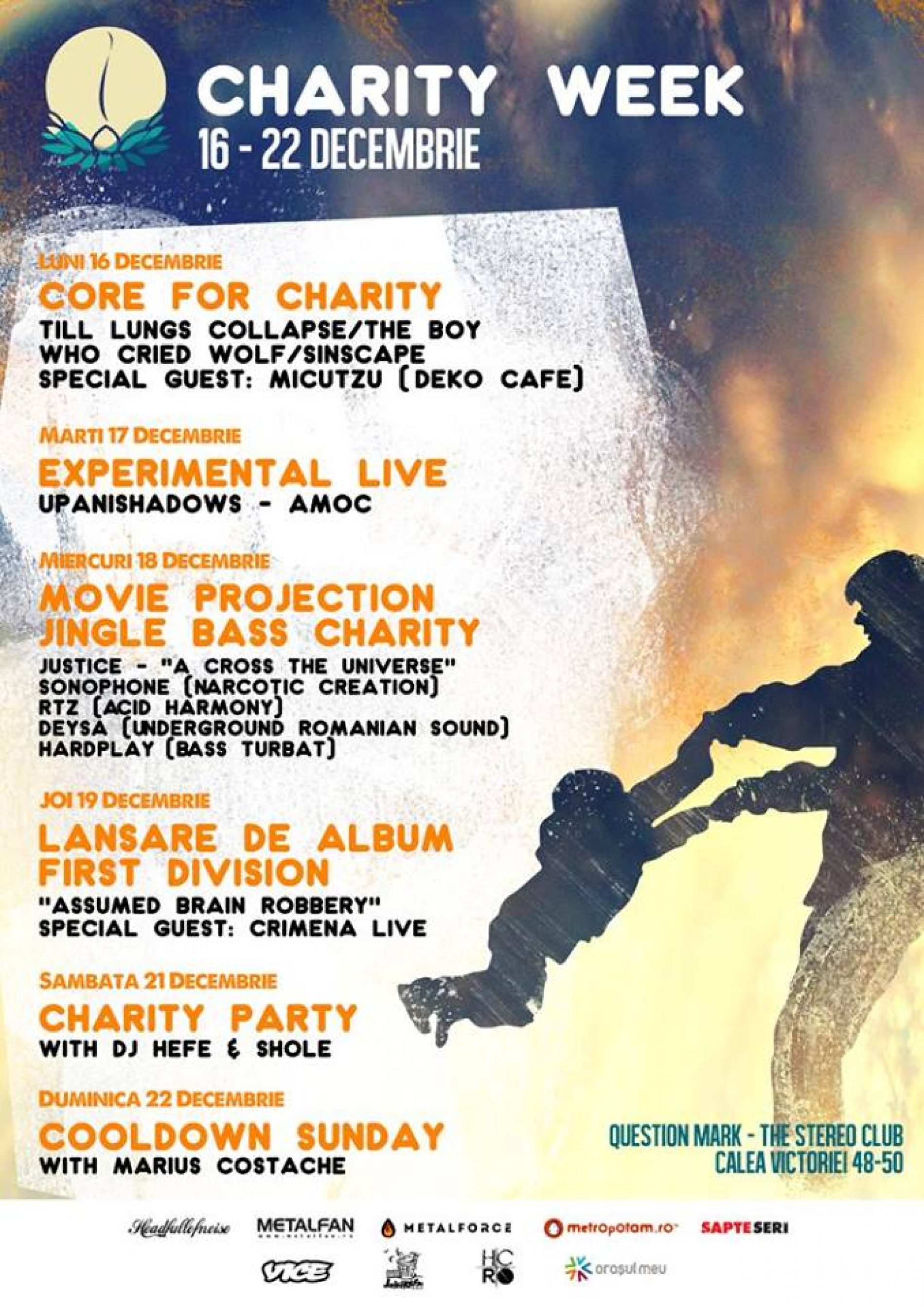 Core for Charity Week in Question Mark Pub 16-22 decembrie ( update)