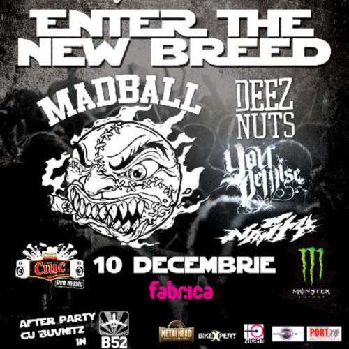 Madball, Deez Nuts, Your Demise si Nasty: concert in Club Fabrica, 10 Decembrie