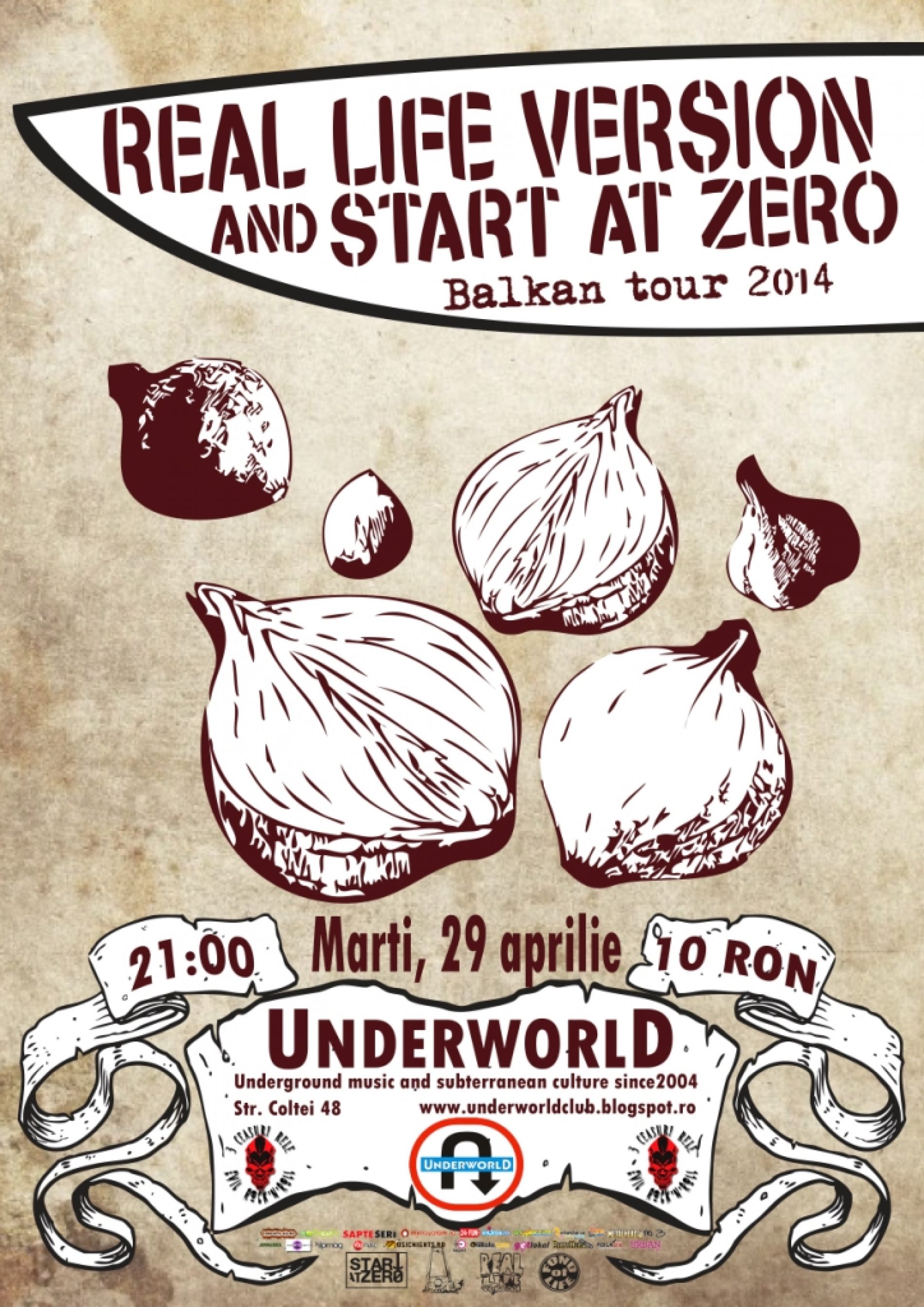 Seara de punk-rock / skate-punk in Underworld Club Bucuresti
