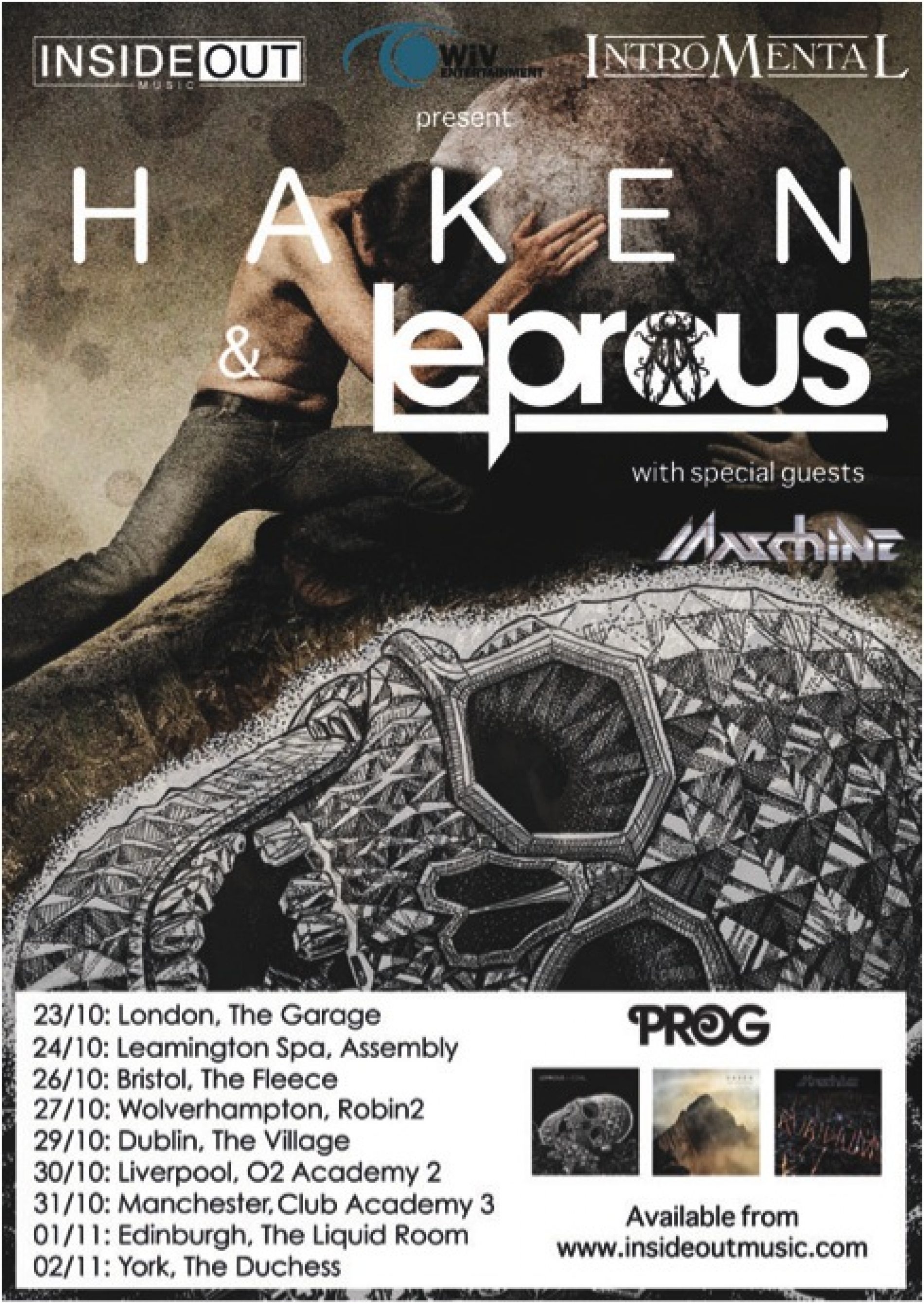 Haken, Leprous & Maschine isi unesc fortele pentru un turneu in UK