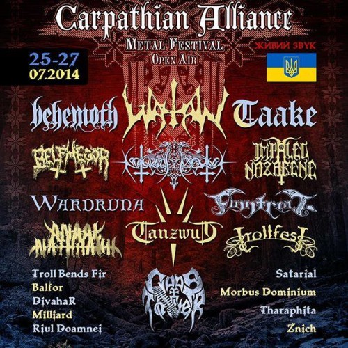 Festivalul Carpathian Alliance 3: Behemoth, Watain, Taake si altii in iulie in Ucraina
