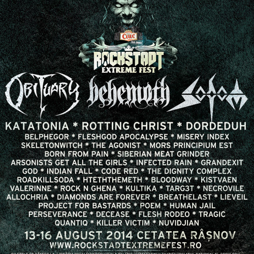 Rockstadt Extreme Fest 2014: program complet pe ore