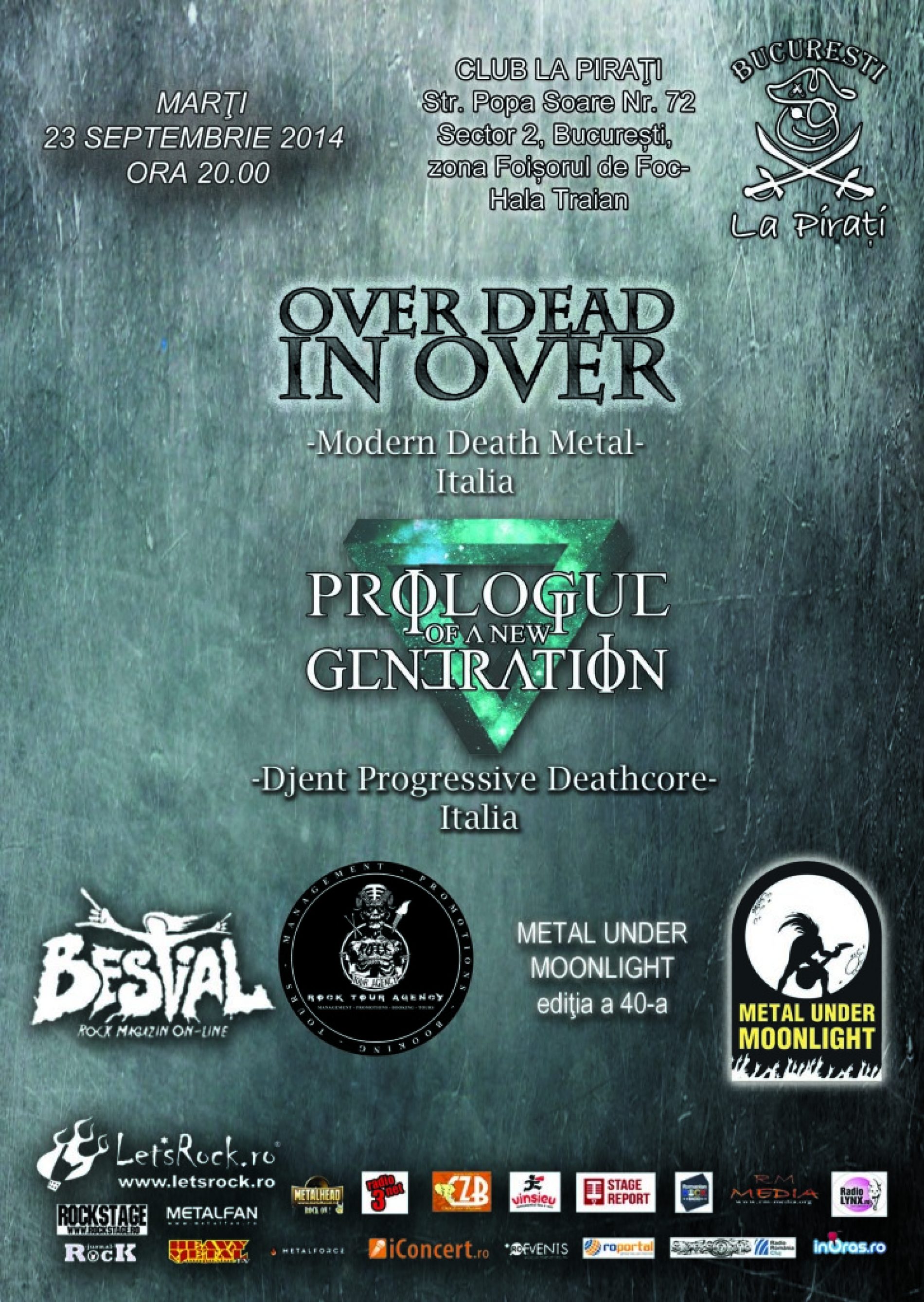 Metal Under Moonlight editia a 40-a: concert OVER DEAD IN OVER, PROLOGUE OF A NEW GENERATION
