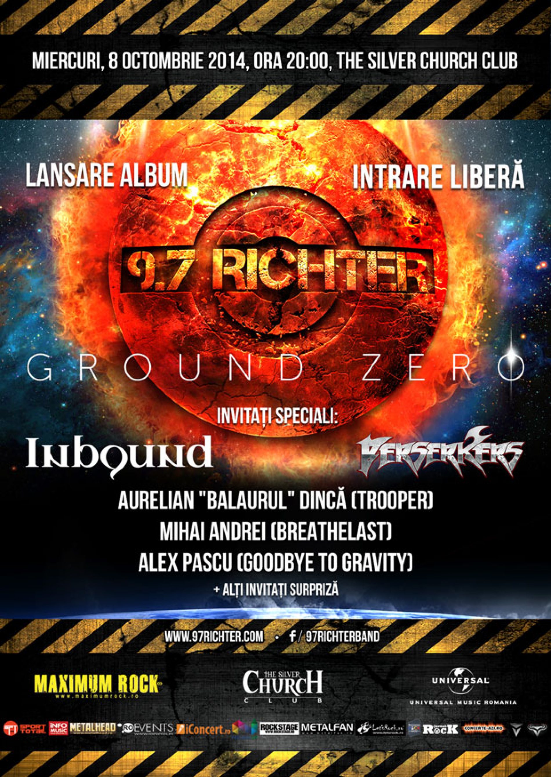 9.7 RICHTER: program concert lansare album Ground Zero