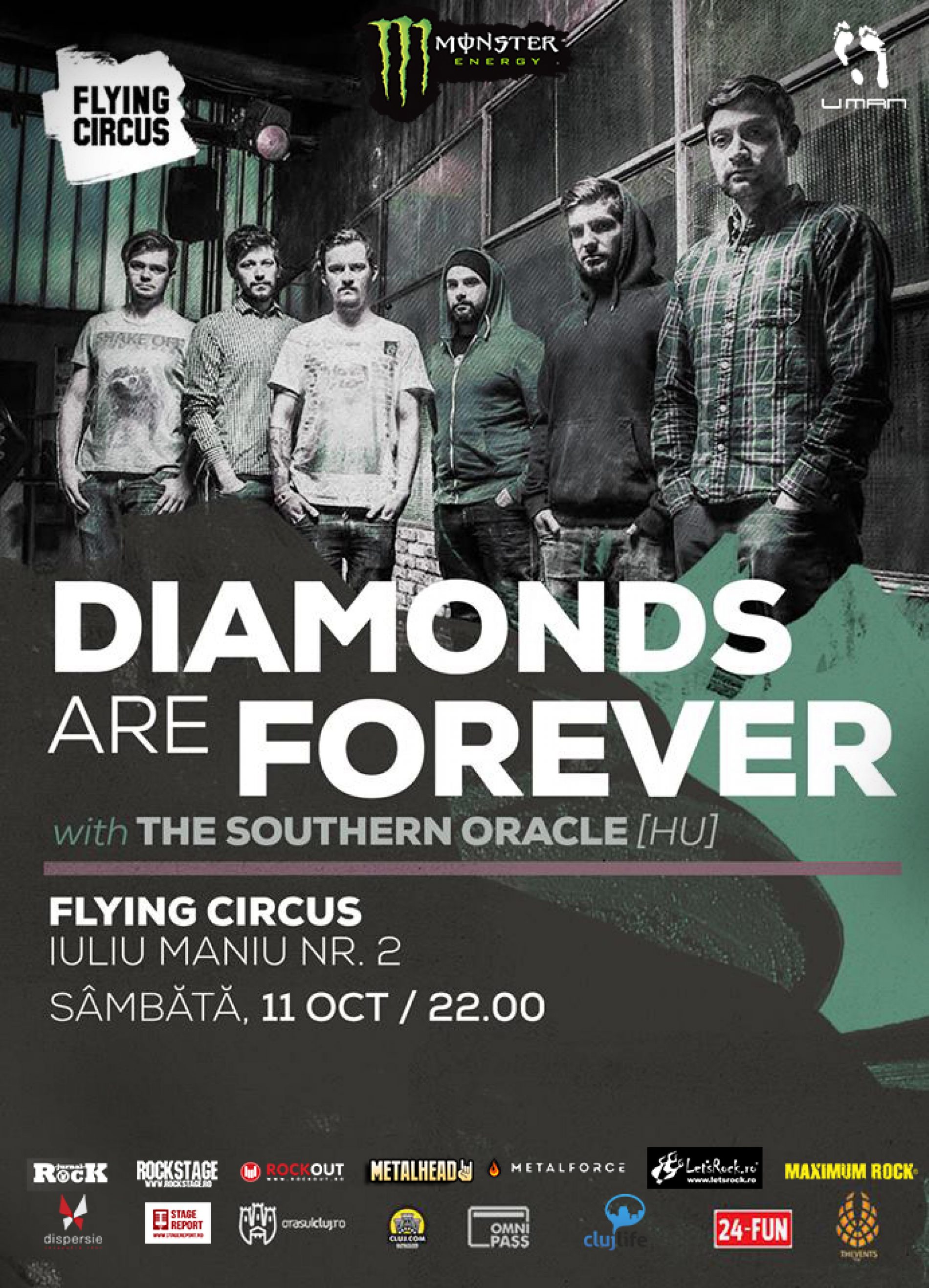 Diamonds Are Forever, The Southern Oracle: concert in Flying Circus Pub – Cluj