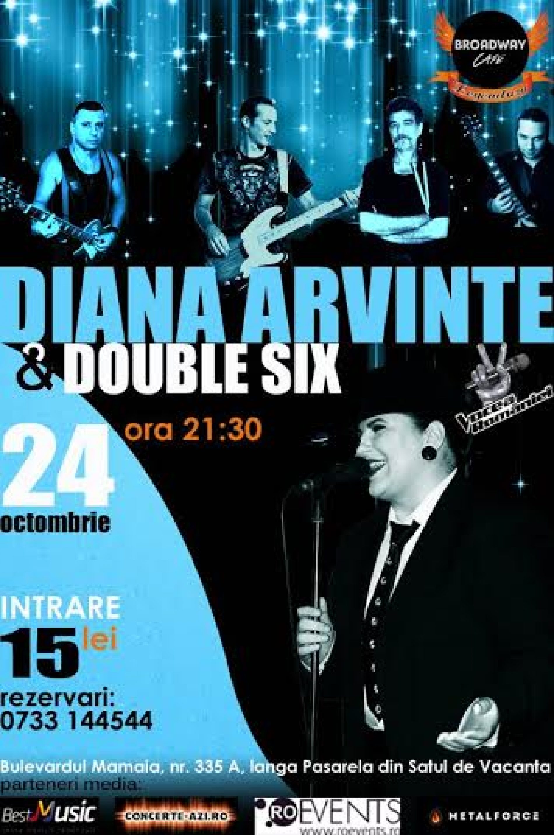 Concert Diana Arvinte&Double Six in Broadway&Legendary Constanta