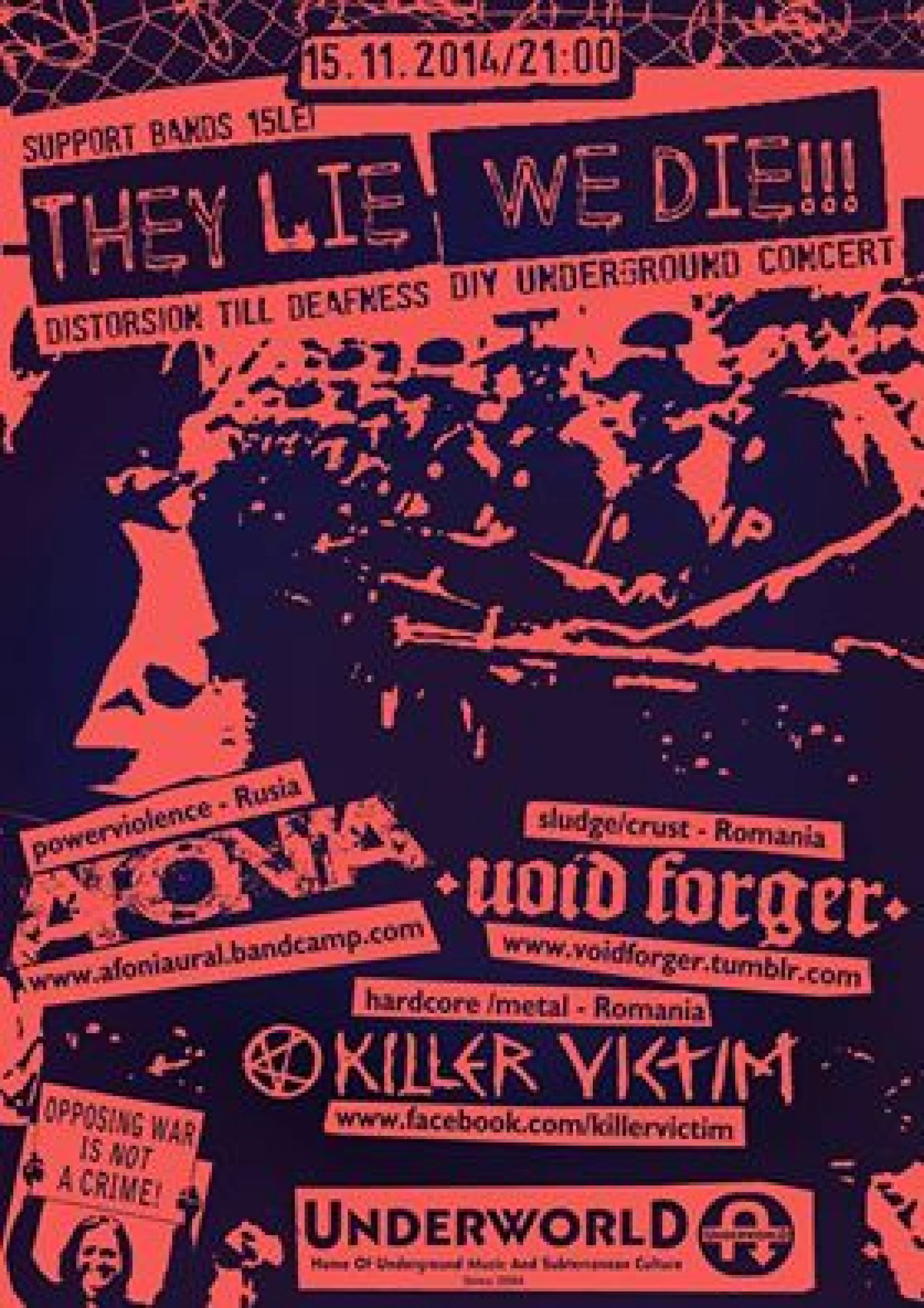 They Lie We Die – Distorsion Till Deafness in Bucuresti