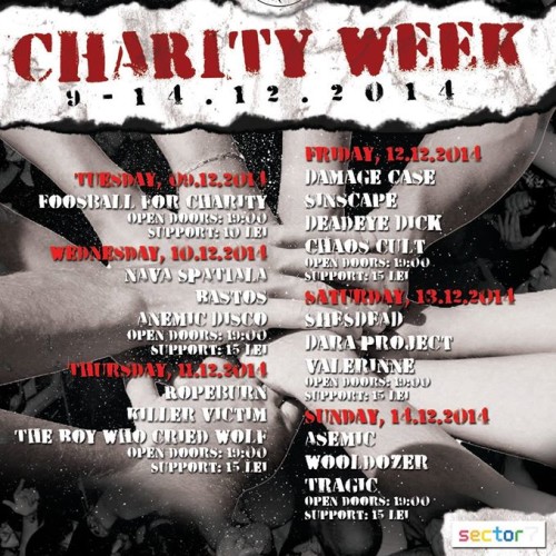 Charity Week: o saptamana de concerte caritabile in Question Mark