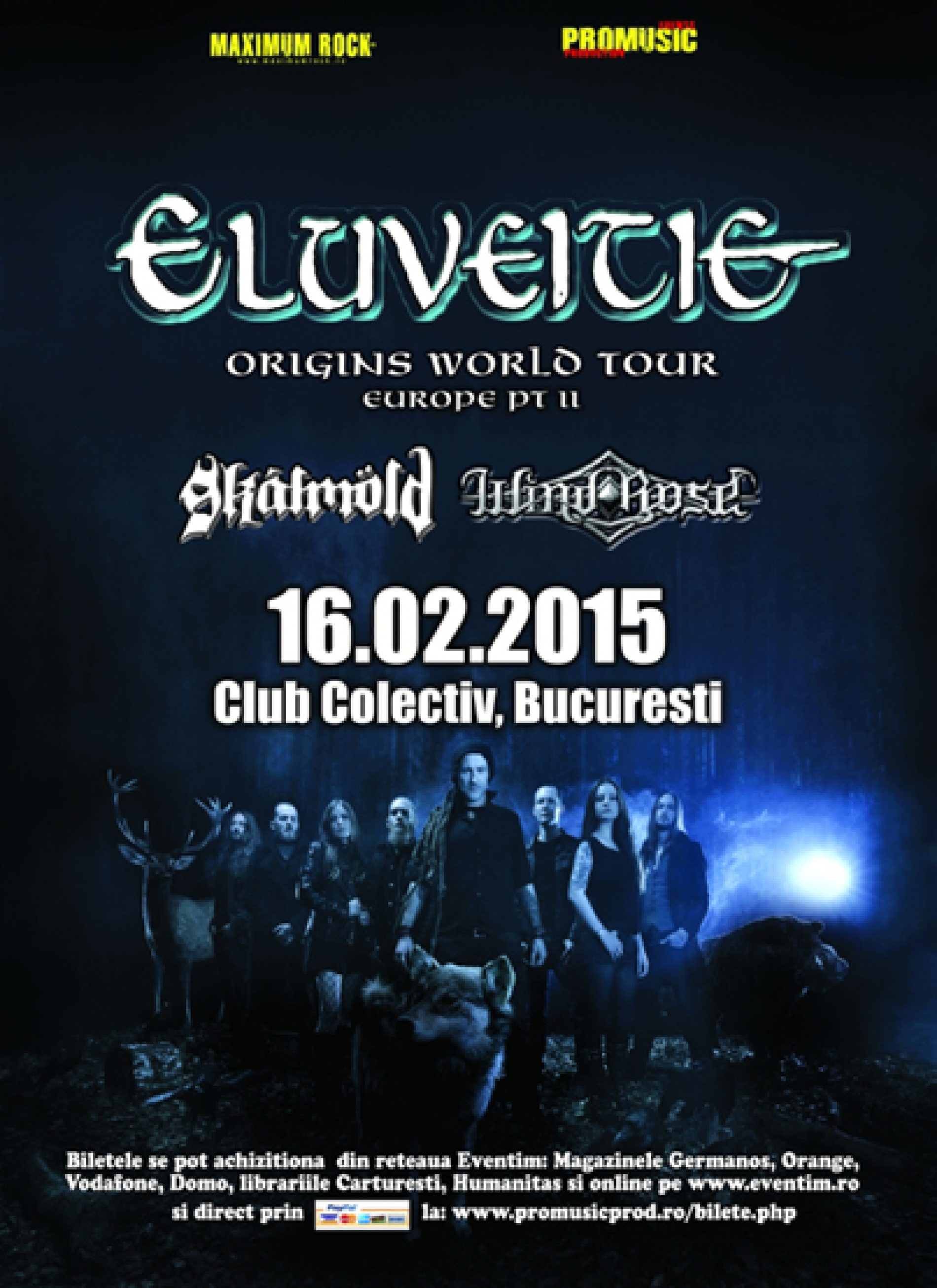Eluveitie, Skalmöld si Wind Rose, concert  la Bucuresti!