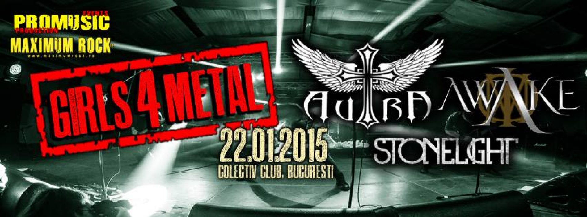 Concert Girls 4 Metal in club Colectiv Bucuresti