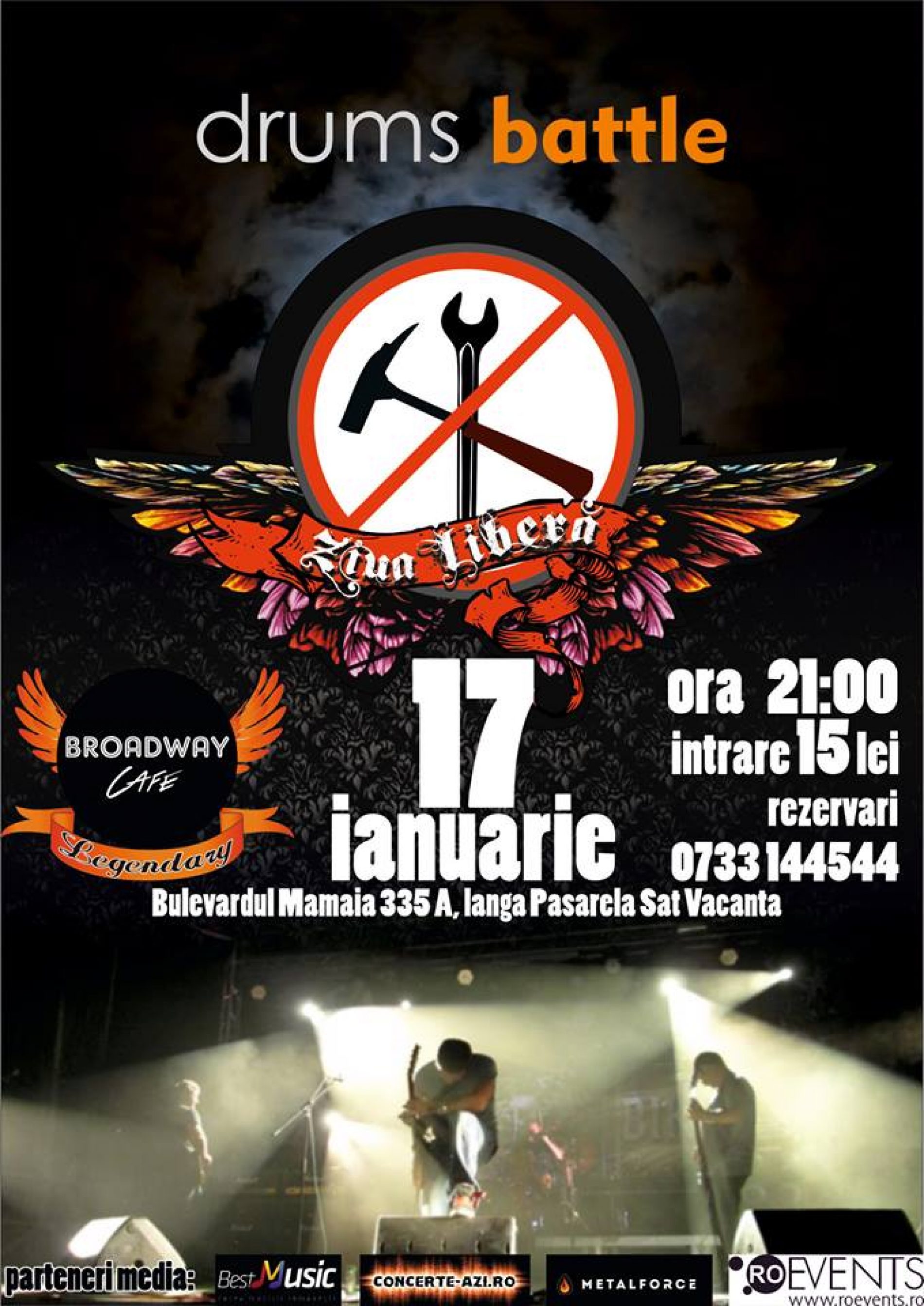 Concert: trupa Ziua Libera in Broadway&Legendary Constanta