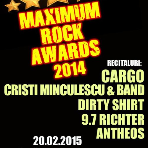 Recitalul castigatorilor Maximum Rock Awards 2015