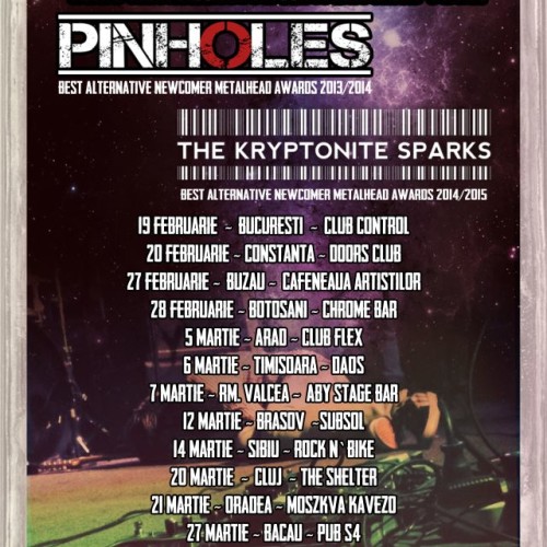 Best Alternative Newcomers Tour: Pinholes si The Kryptonite Sparks