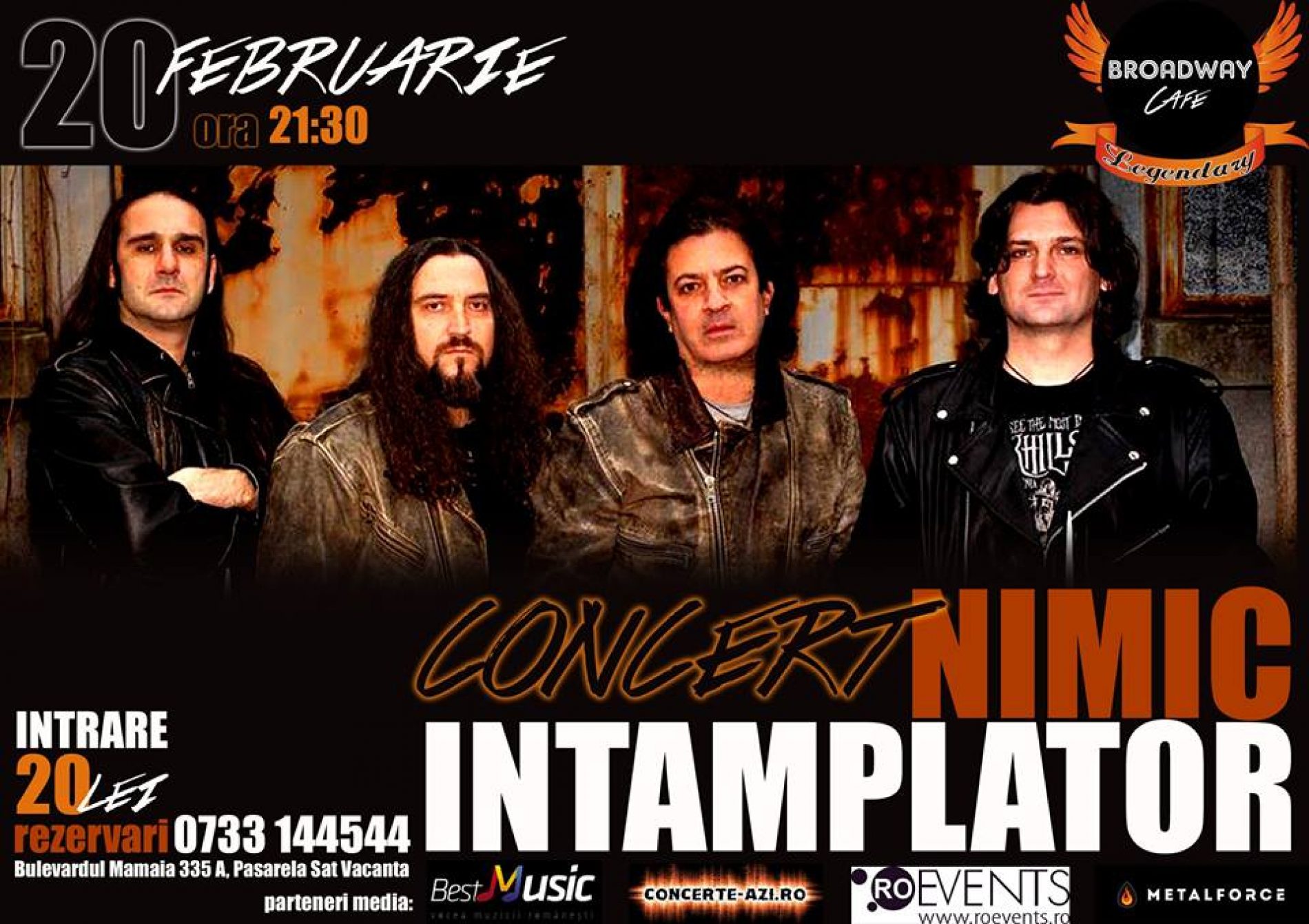 Concert Nimic Intamplator in Broadway&Legendary Constanta