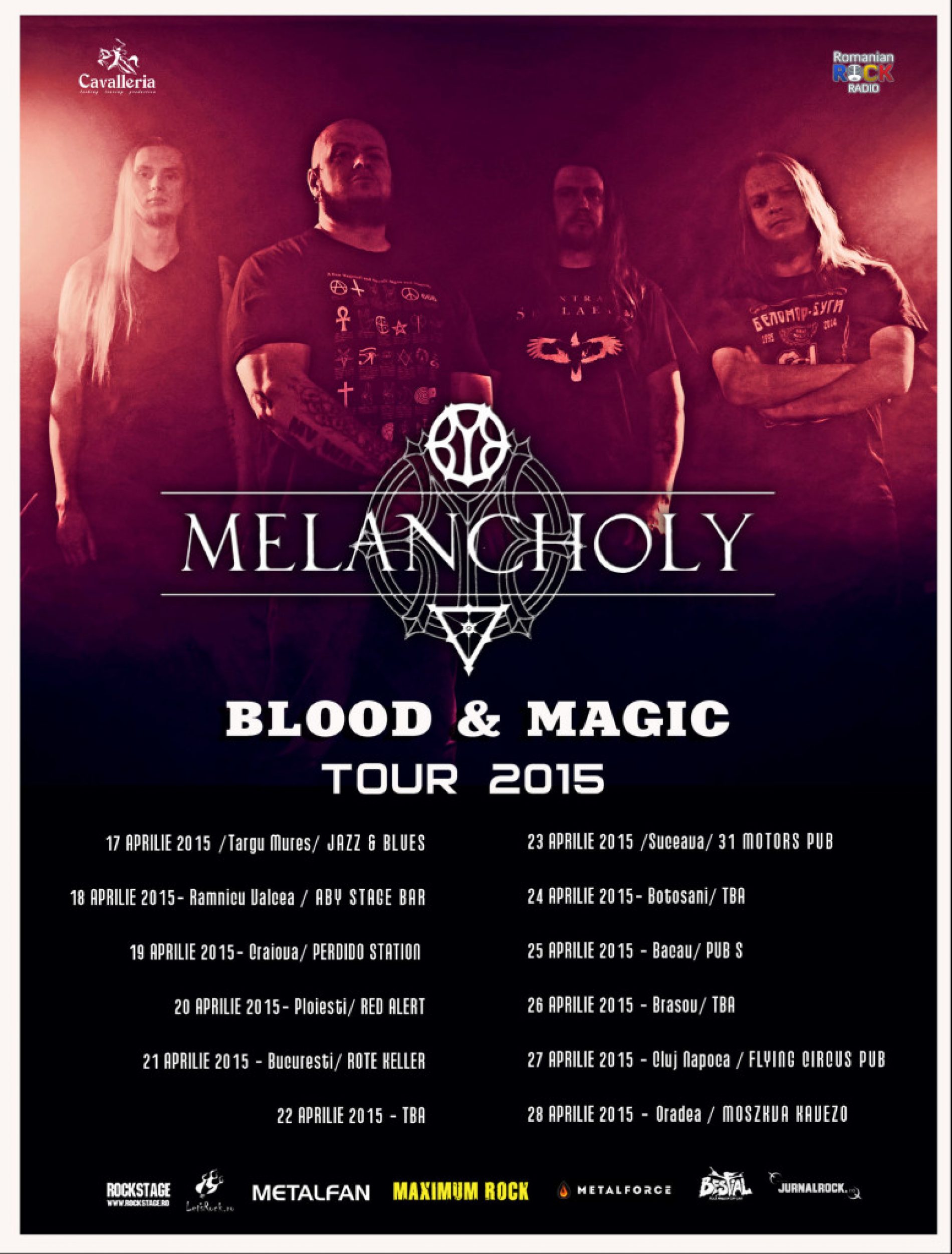 Melancholy revin in Romania pentru turneul Blood & Magic cu 12 concerte