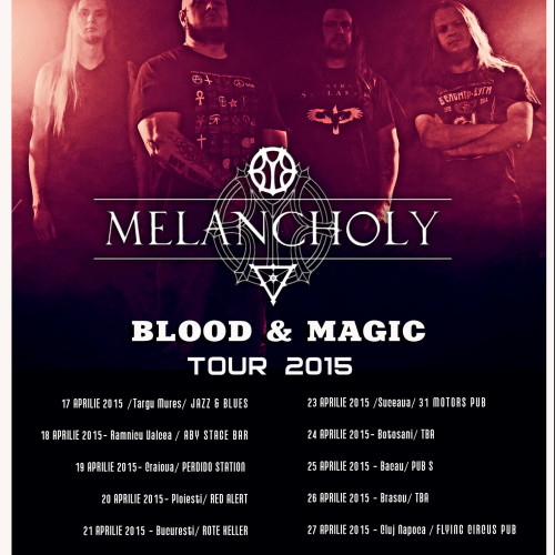 Melancholy revin in Romania pentru turneul Blood & Magic cu 12 concerte