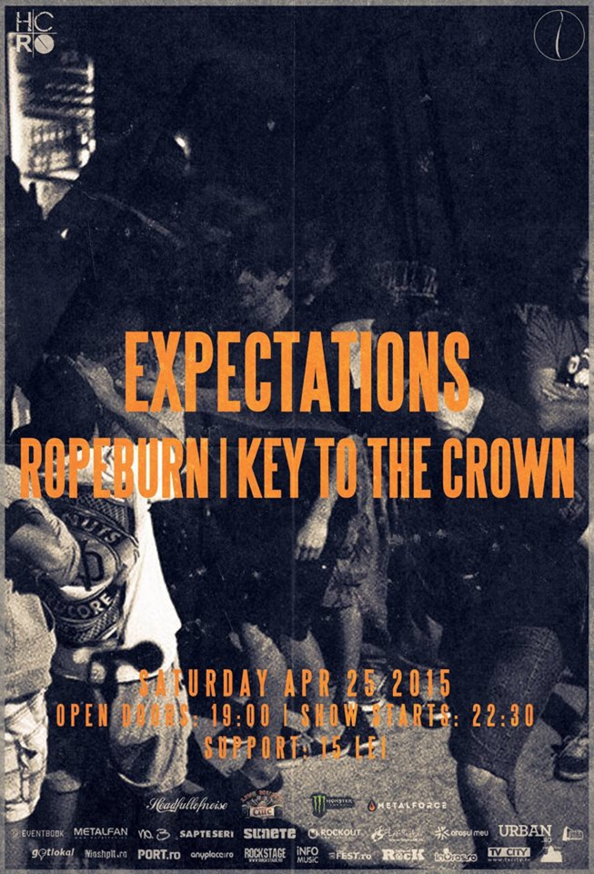 Concert Expectations, Ropeburn si Key To The Crown in Question Mark 25 aprilie