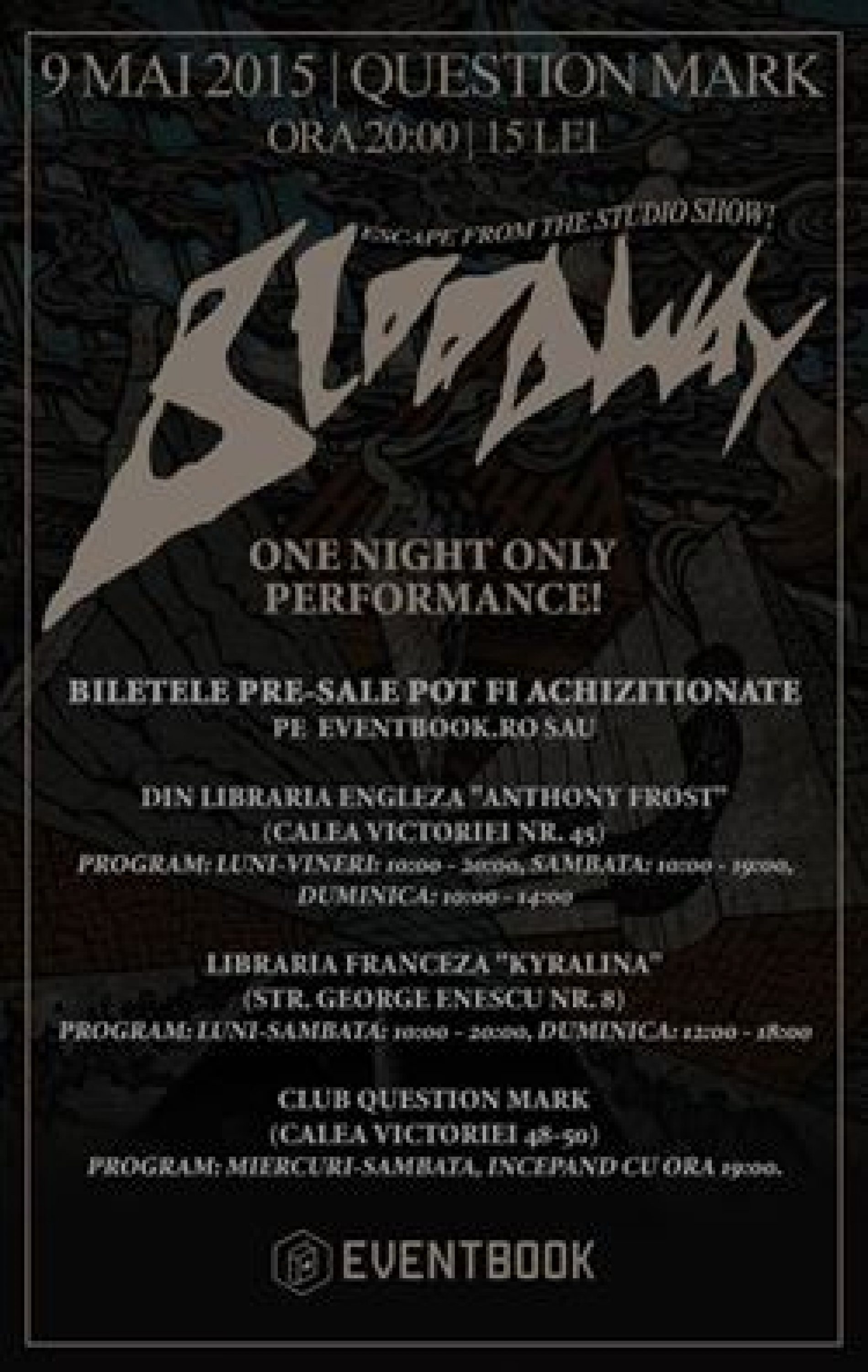 Concert Bloodway si lansarea cartii lui Costin Chioreanu