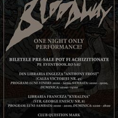 Concert Bloodway si lansarea cartii lui Costin Chioreanu