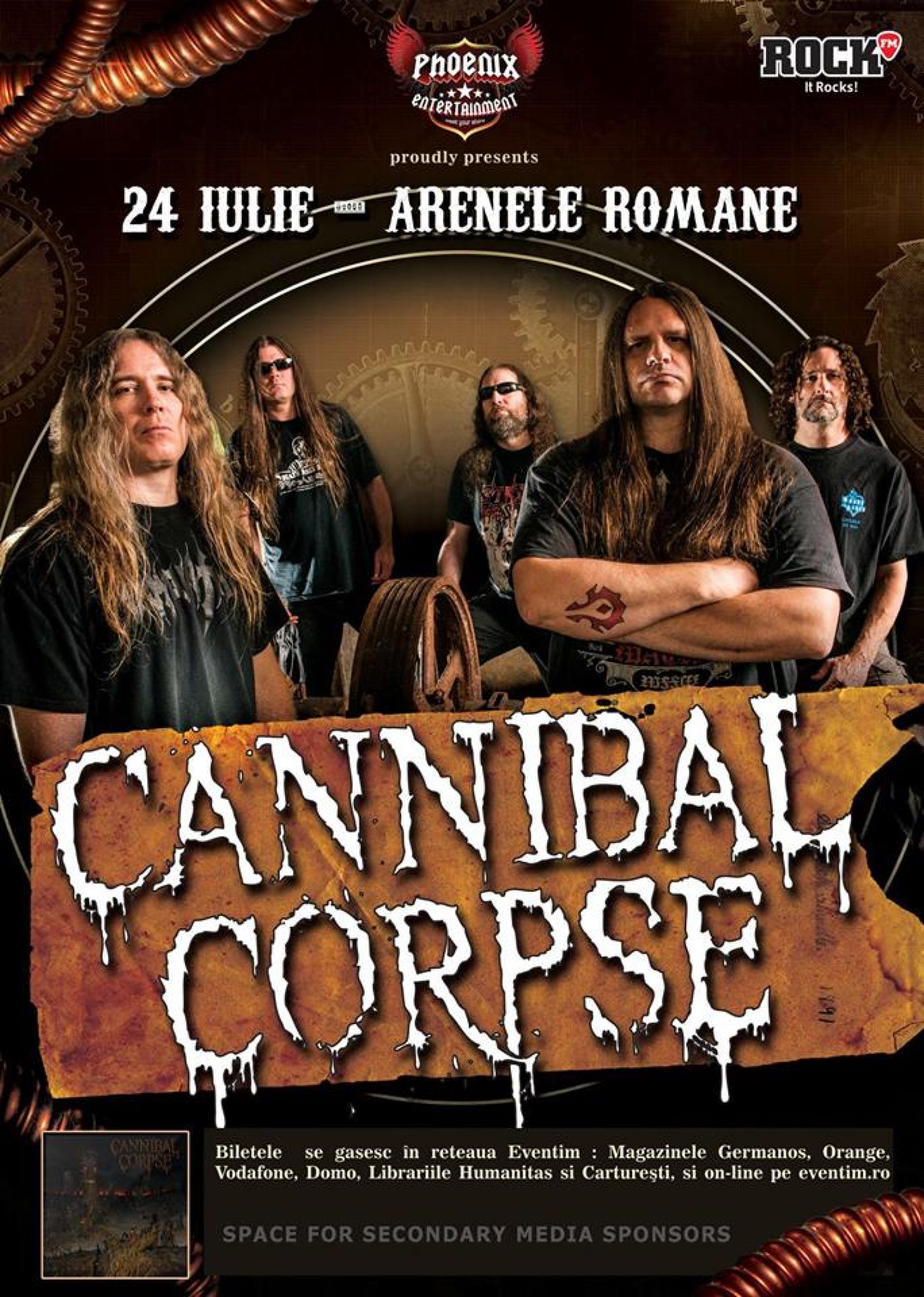 Cannibal Corpse vor canta la București