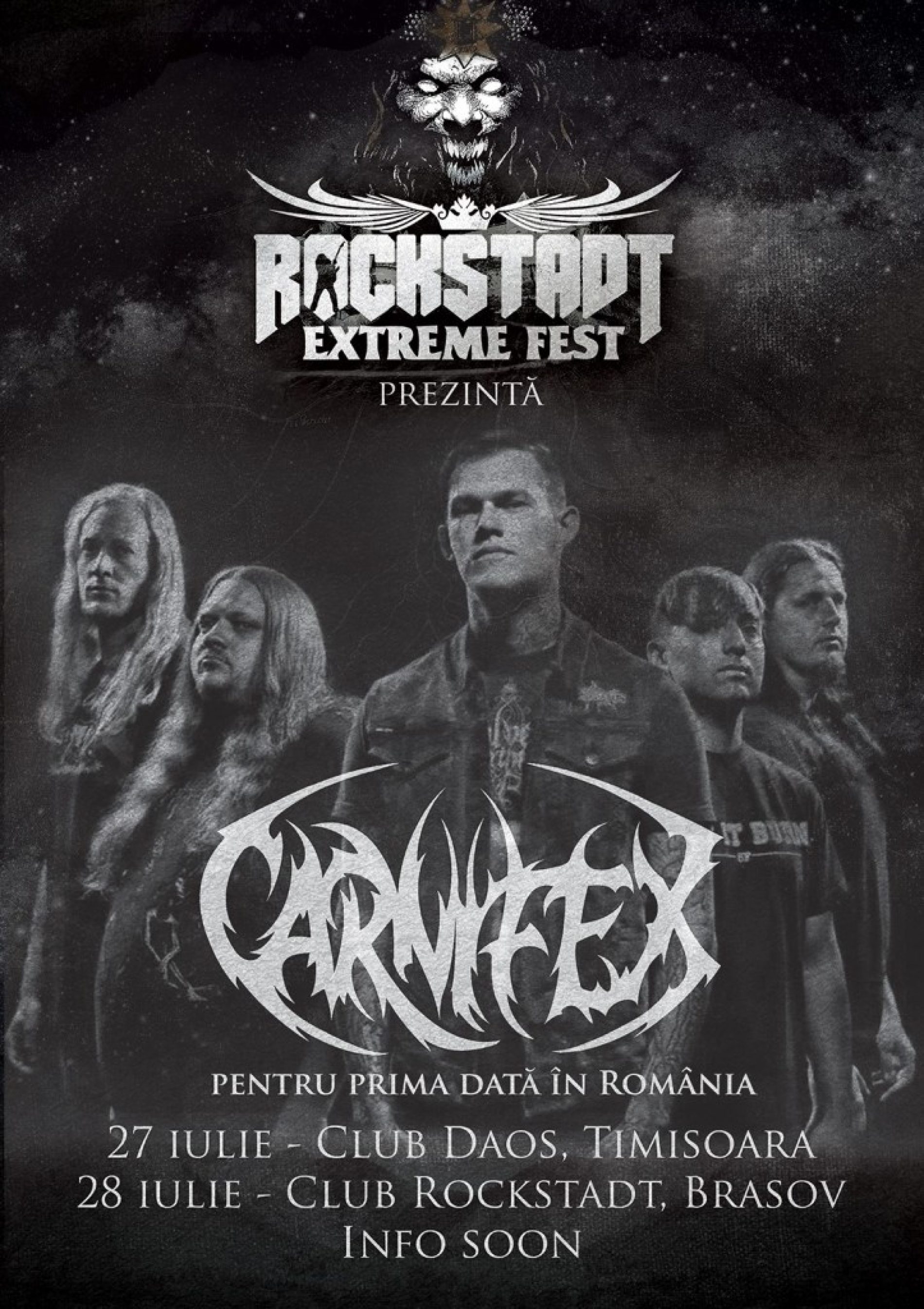 Concert Carnifex pentru prima oara in Romania, pe 28 iulie la Brasov