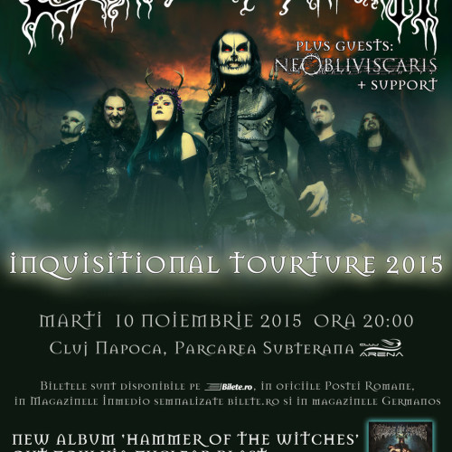 Concert Cradle Of Filth si Ne Obliviscaris la Cluj Napoca