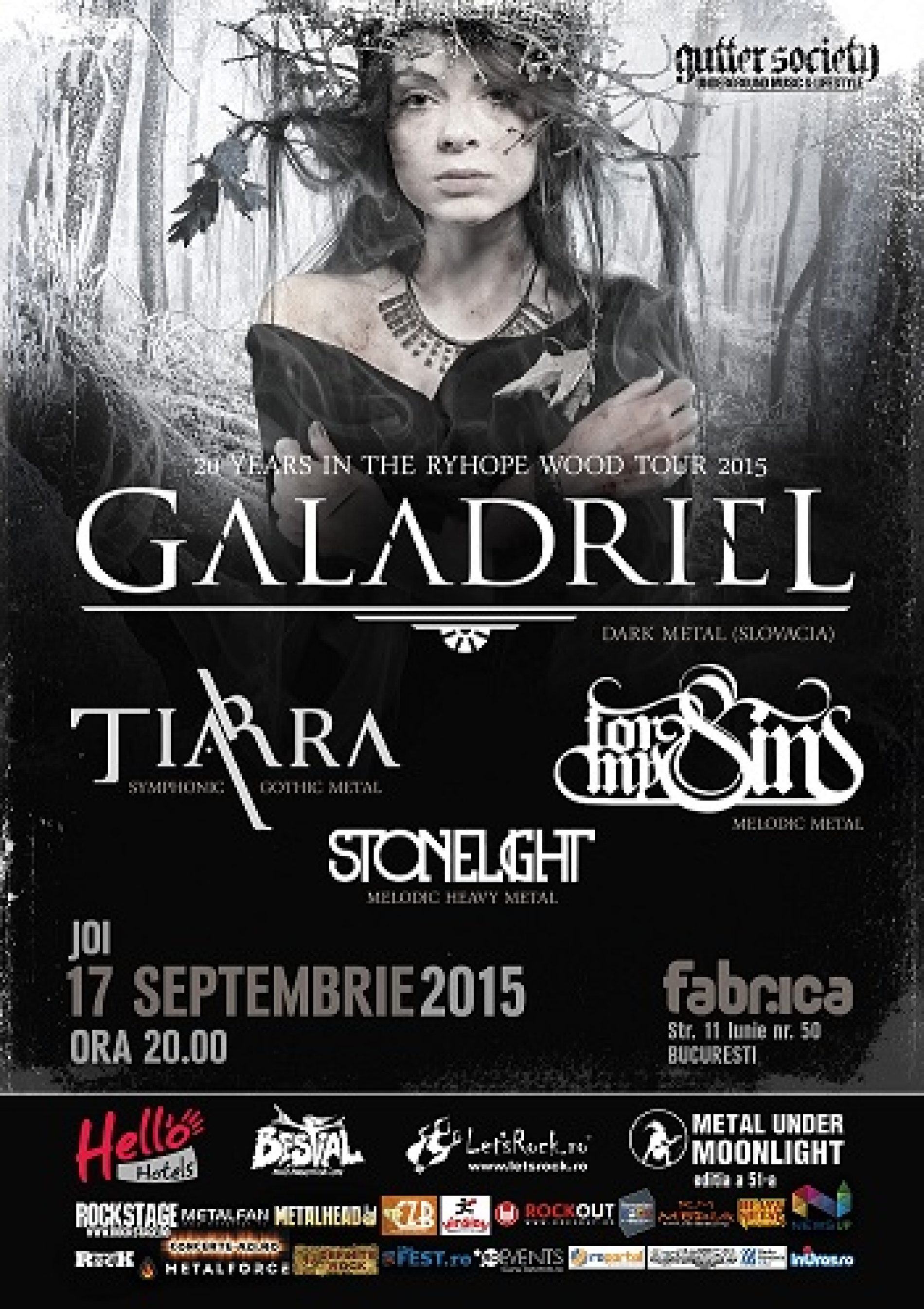 Concert Galadriel, Tiarra, Stonelight si For My Sins in Club Fabrica