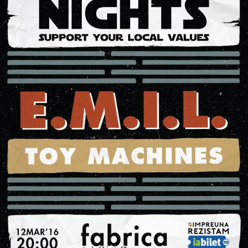 Concert: EMIL si Toy Machines la Dark Side Nights