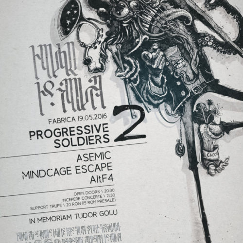 Progressive Soldiers In Memoriam Tudor Golu: concert Asemic, Mindcage Escape si AltF4