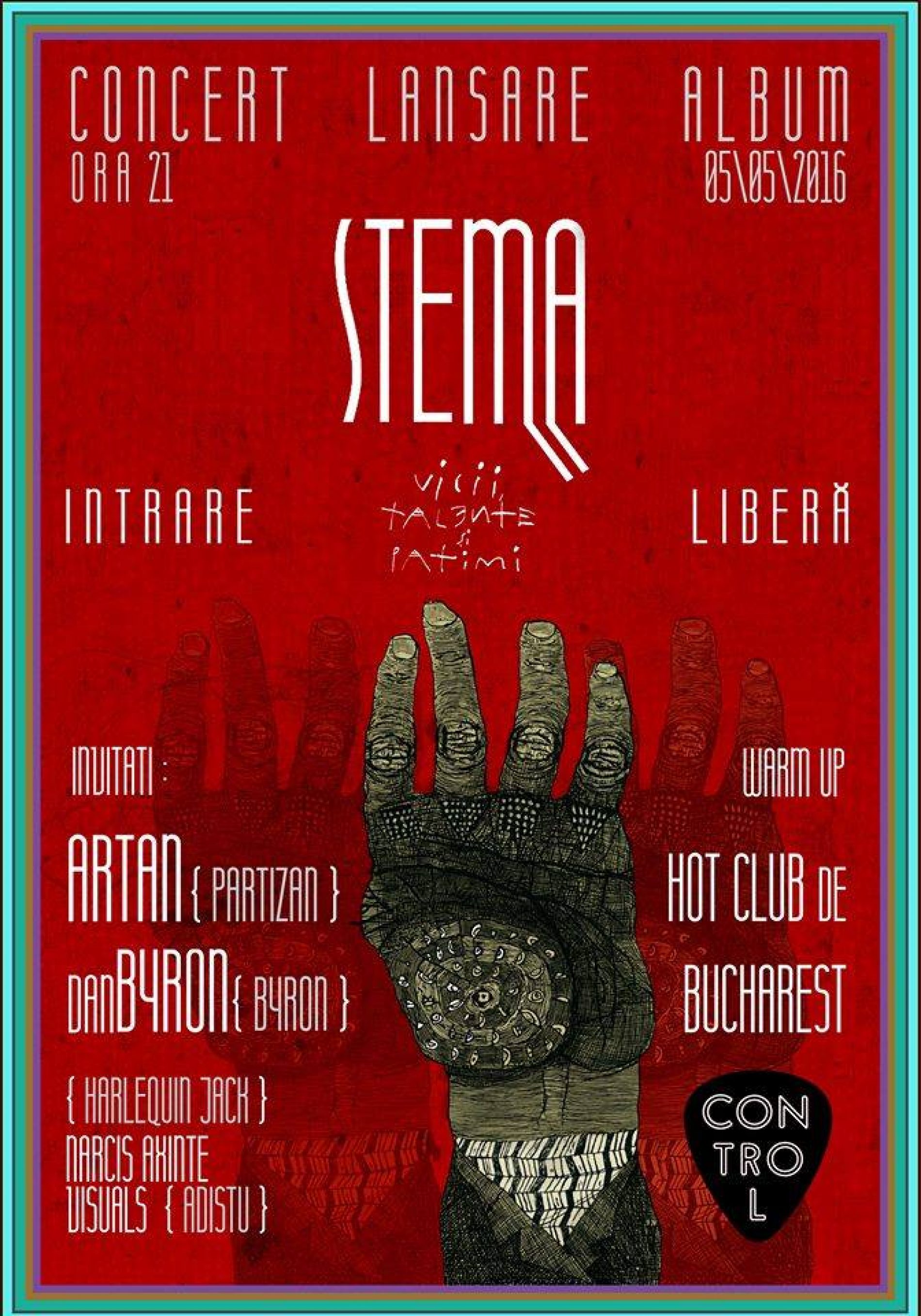 Concert lansare album STEMA: Artan, Dan Byron si Narcis Axinte (Harlequin_Jack) invitati