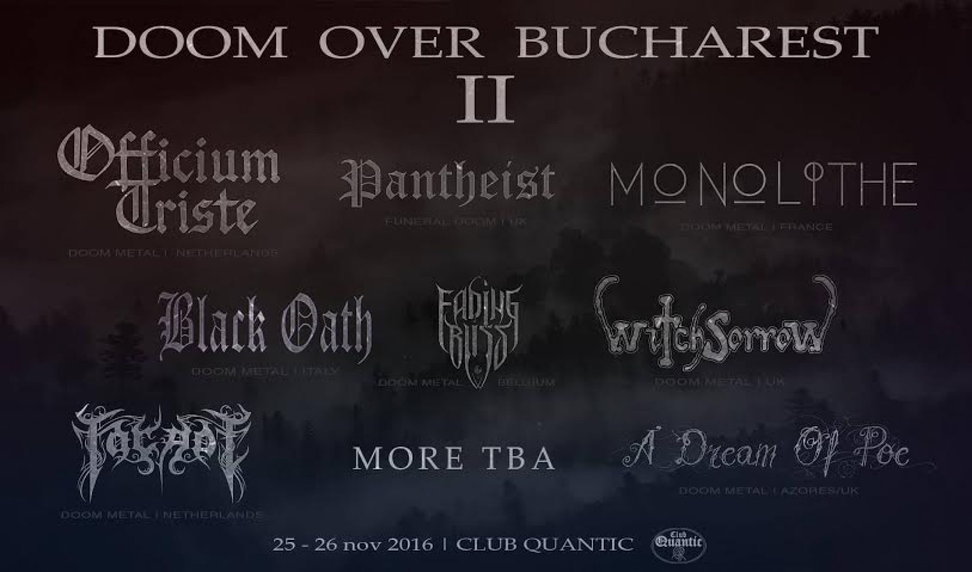 Editia a doua “Doom over Bucharest” va avea loc in noiembrie, in Club Quantic
