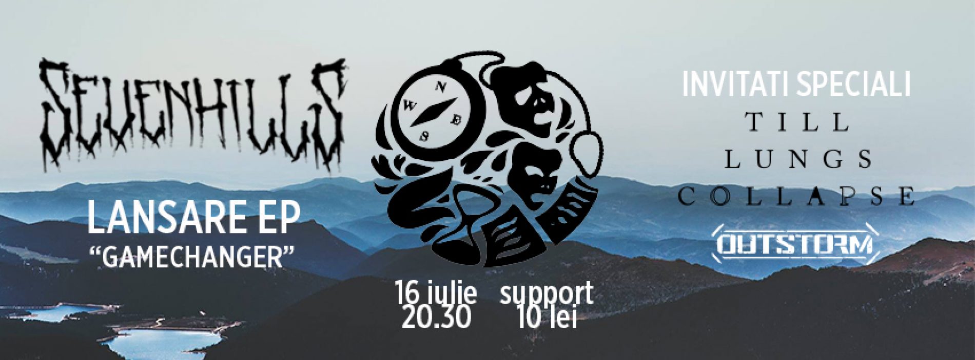 Seven Hills: concert lansare EP in Iasi, Till Lungs Collapse si Outstorm in deschidere