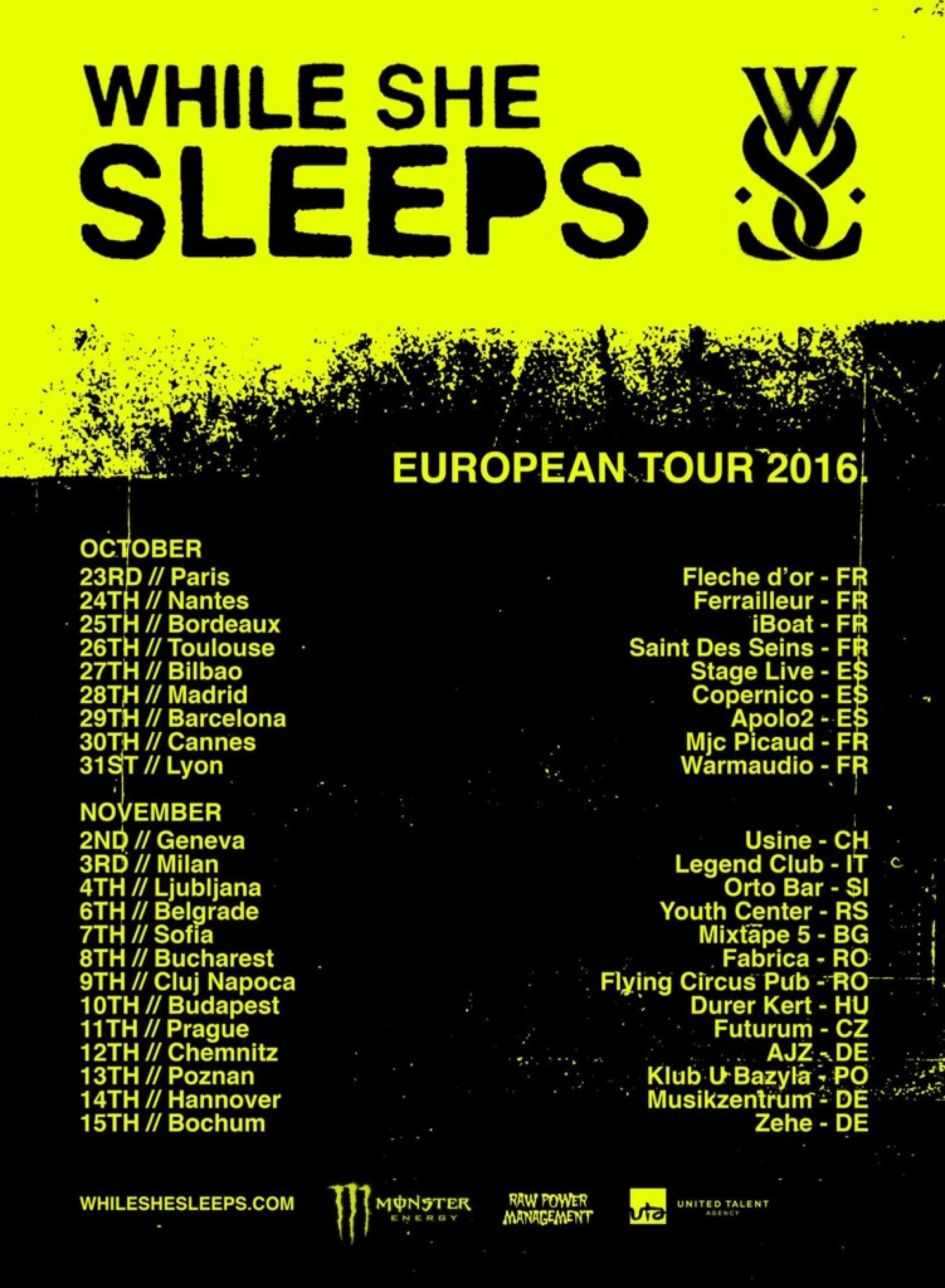 While She Sleeps: concert la Bucuresti si la Cluj-Napoca in noiembrie