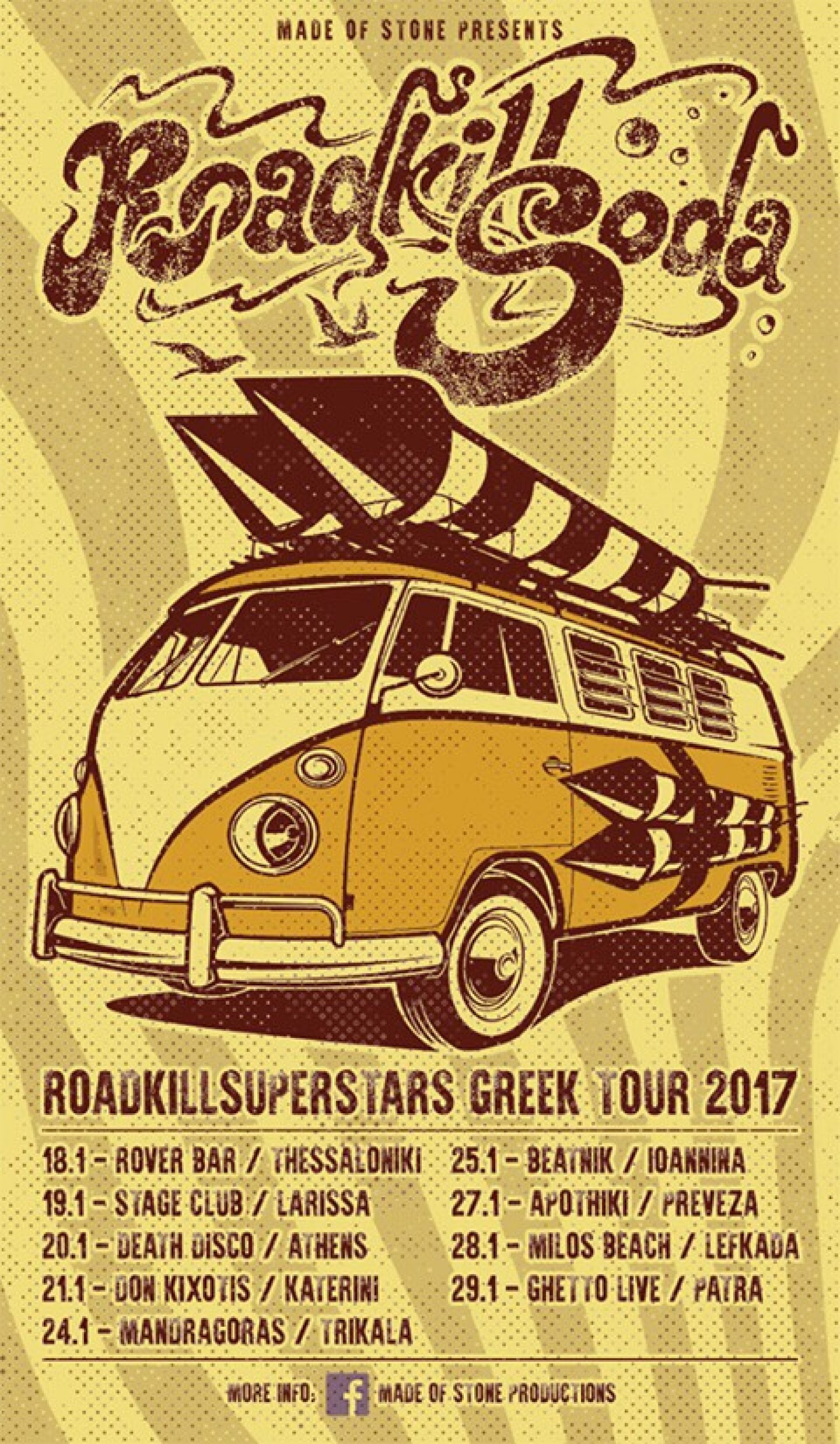 RoadkillSoda da startul turneului Superstars Greek Tour