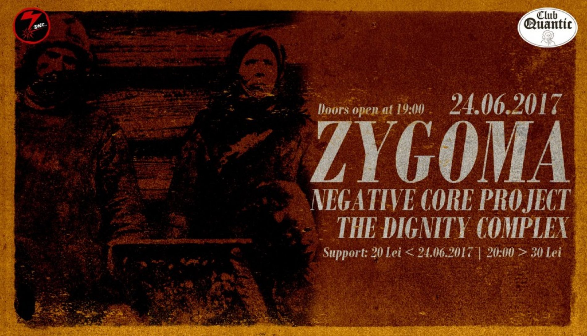 De ce sa vii la concertul Zygoma / Negative Core Project / Dignity Complex