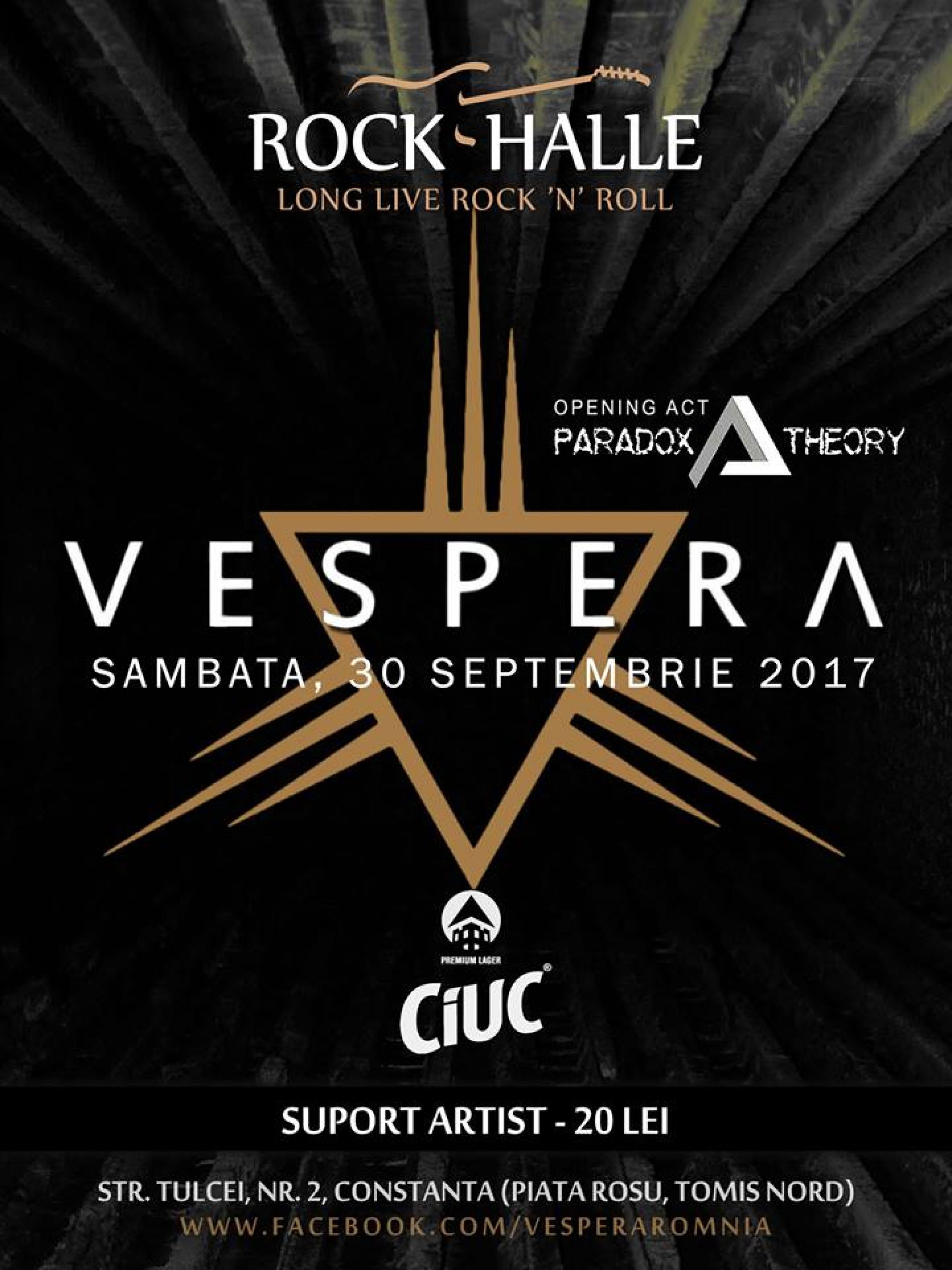 Vespera concertează în Rock Halle din Constanța