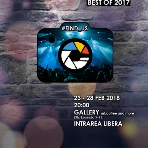 Expozitie de fotografie de concert #FIND_US – Best of 2017 – in Gallery Cafe