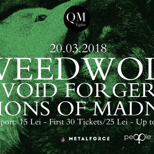 Concert: Weedwolf, Void Forger, Visions Of Madness @ Motiv Bucuresti, 20 martie