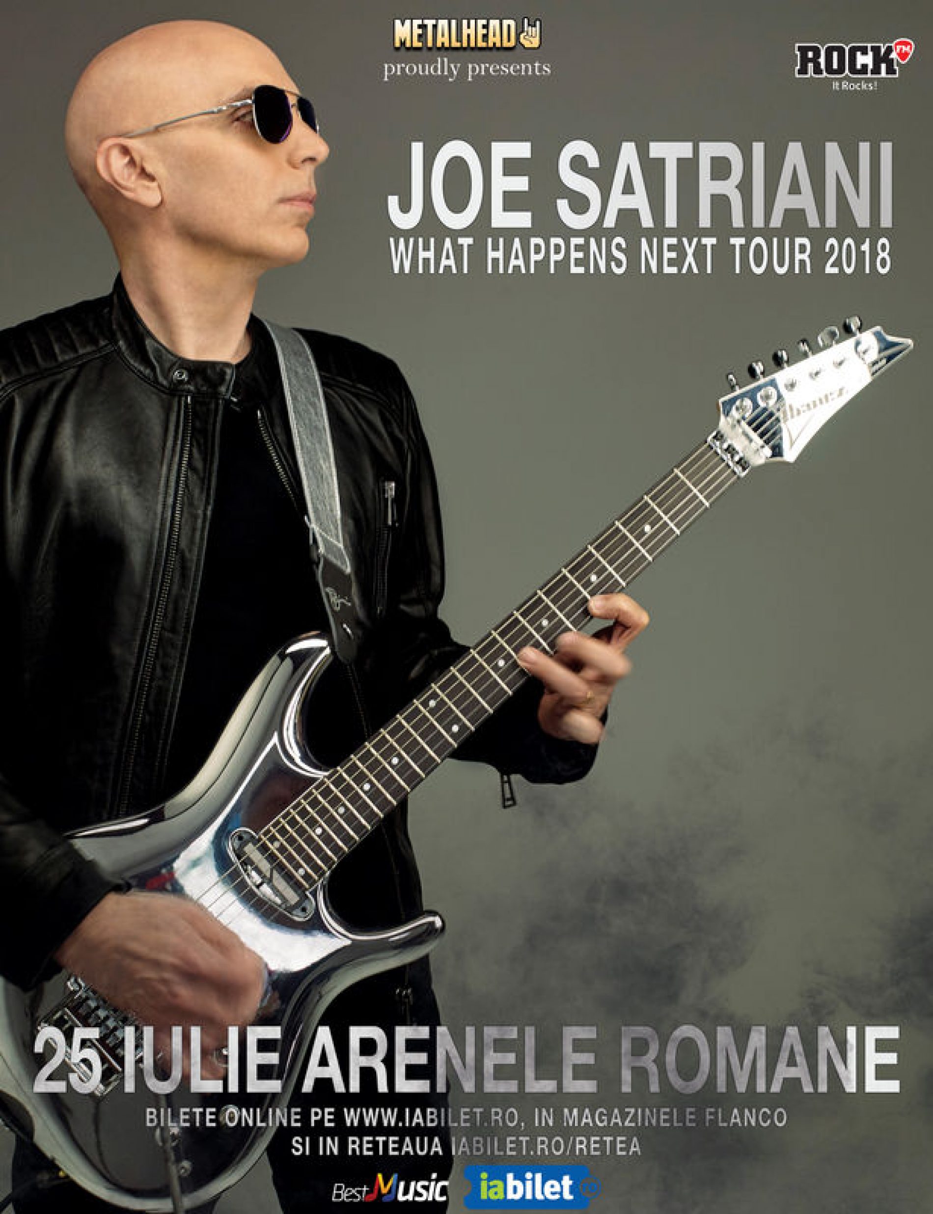 Concert Joe Satriani la Bucuresti pe 25 iulie