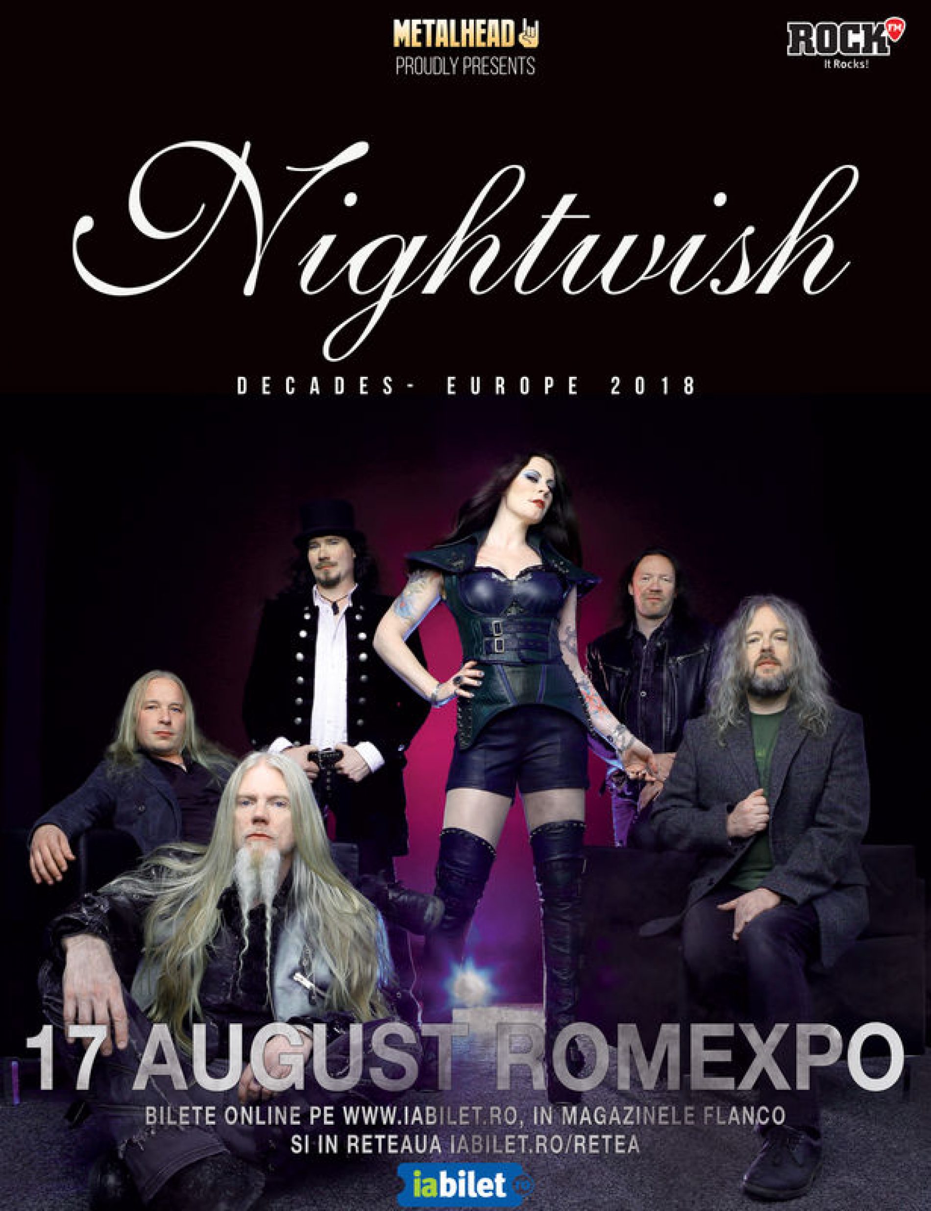 Nightwish sarbatoresc 20 de ani la Bucuresti pe 17 august!