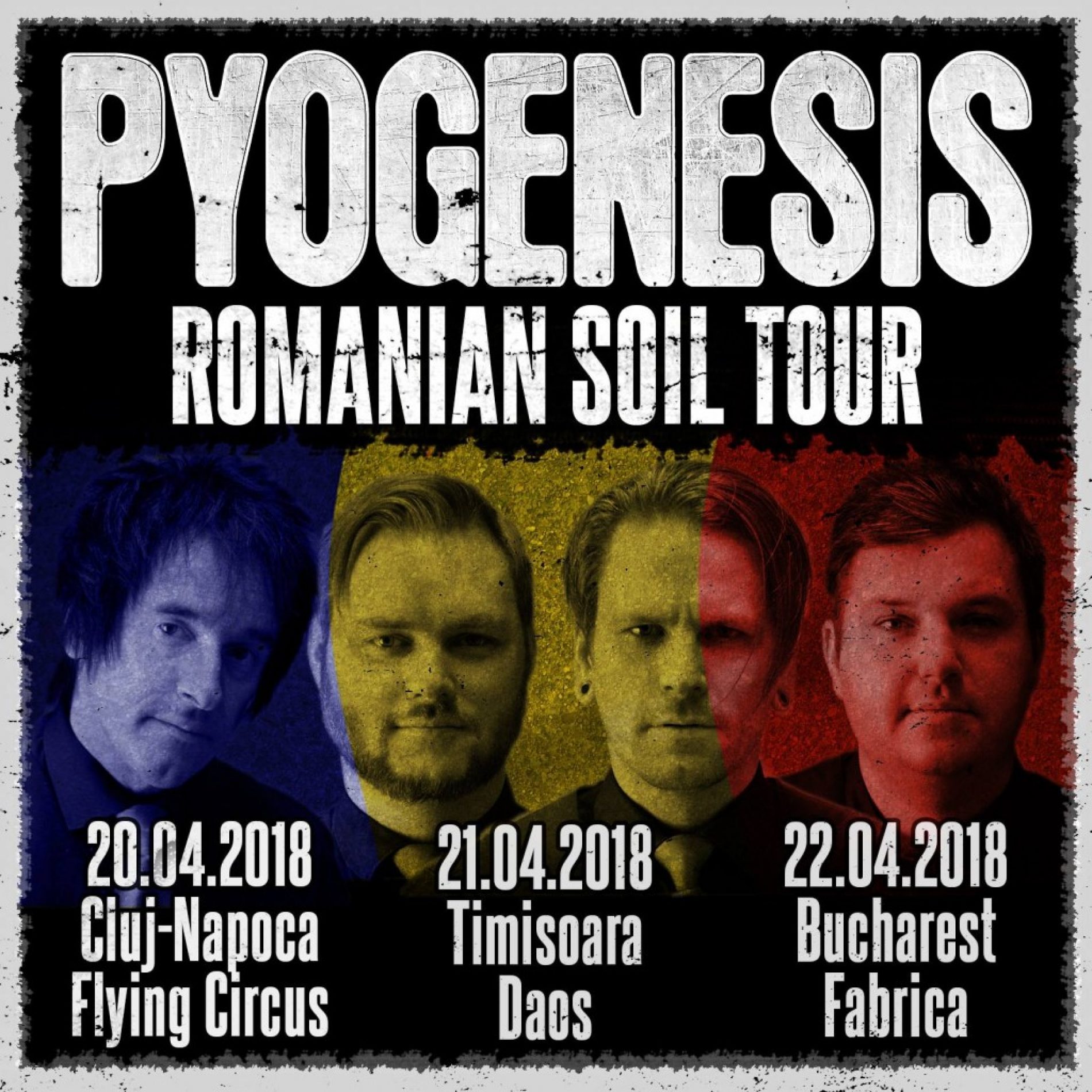 Trupa Pyogenesis va susține în acest weekend trei concerte în România