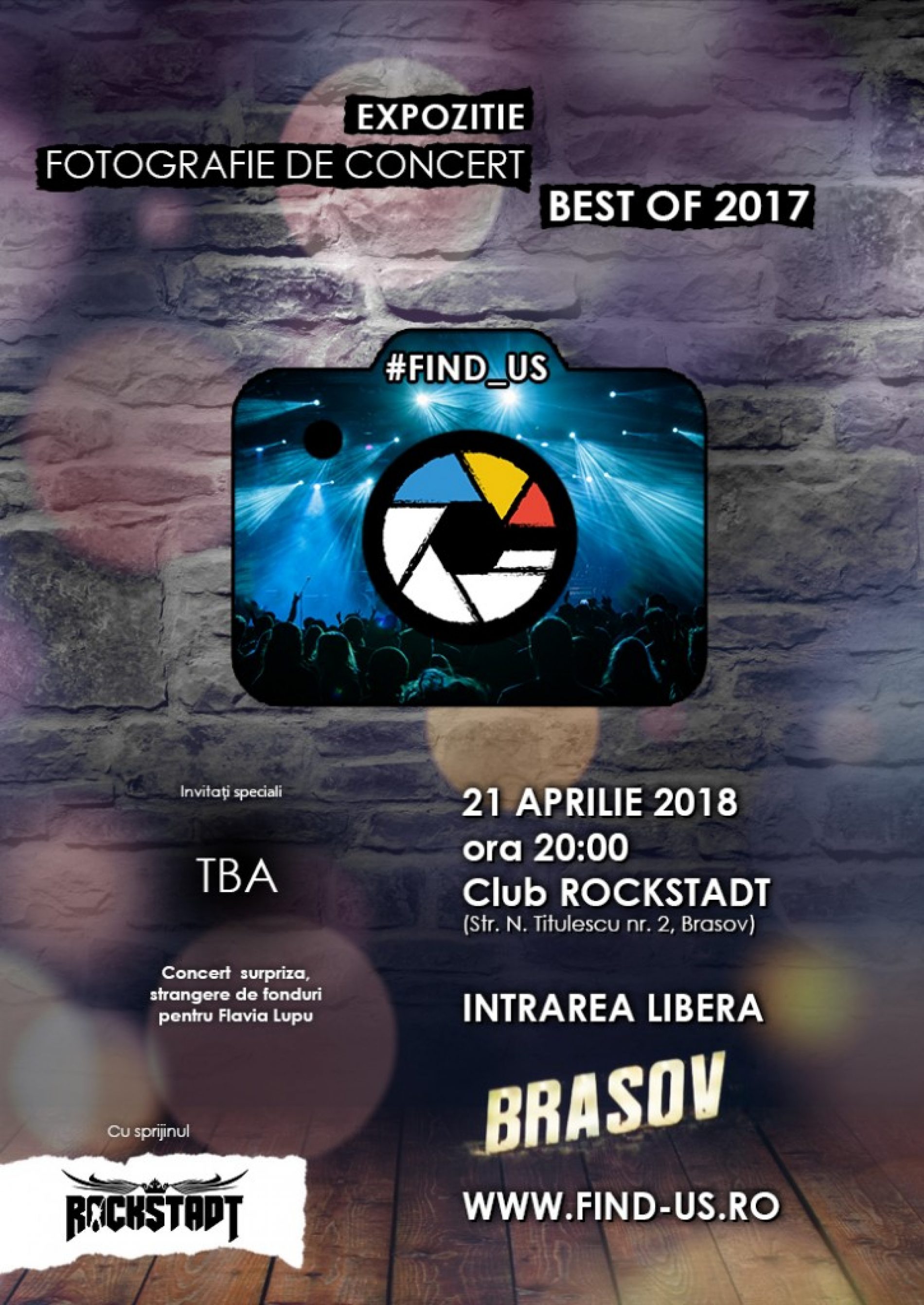 Expoziție caritabilă organizată de #FIND_US și susținută de clubul Rockstadt din Brașov