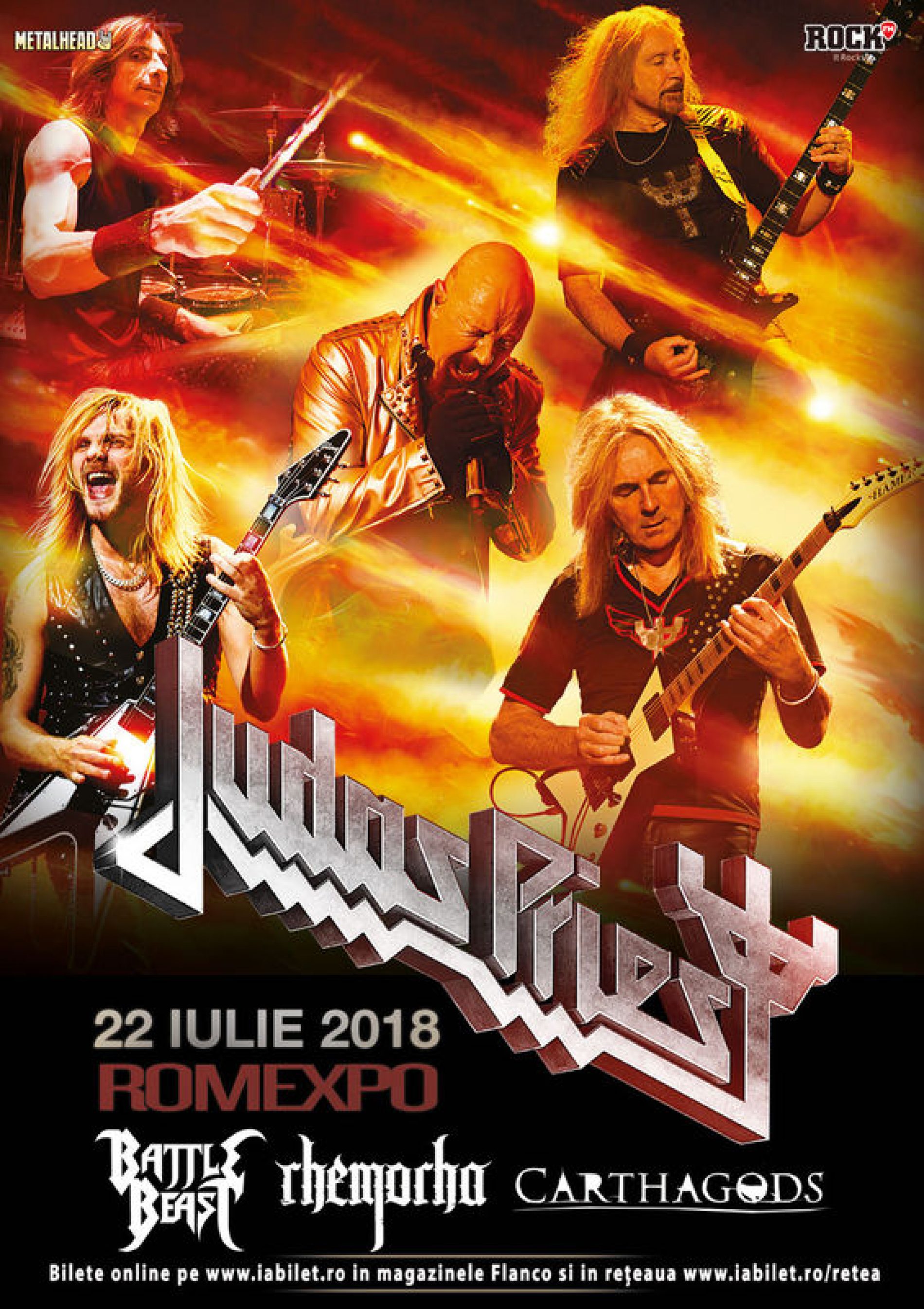 Battle Beast, Rhemorha și Carthagods vor cânta în deschiderea concertului Judas Priest din 22 iulie