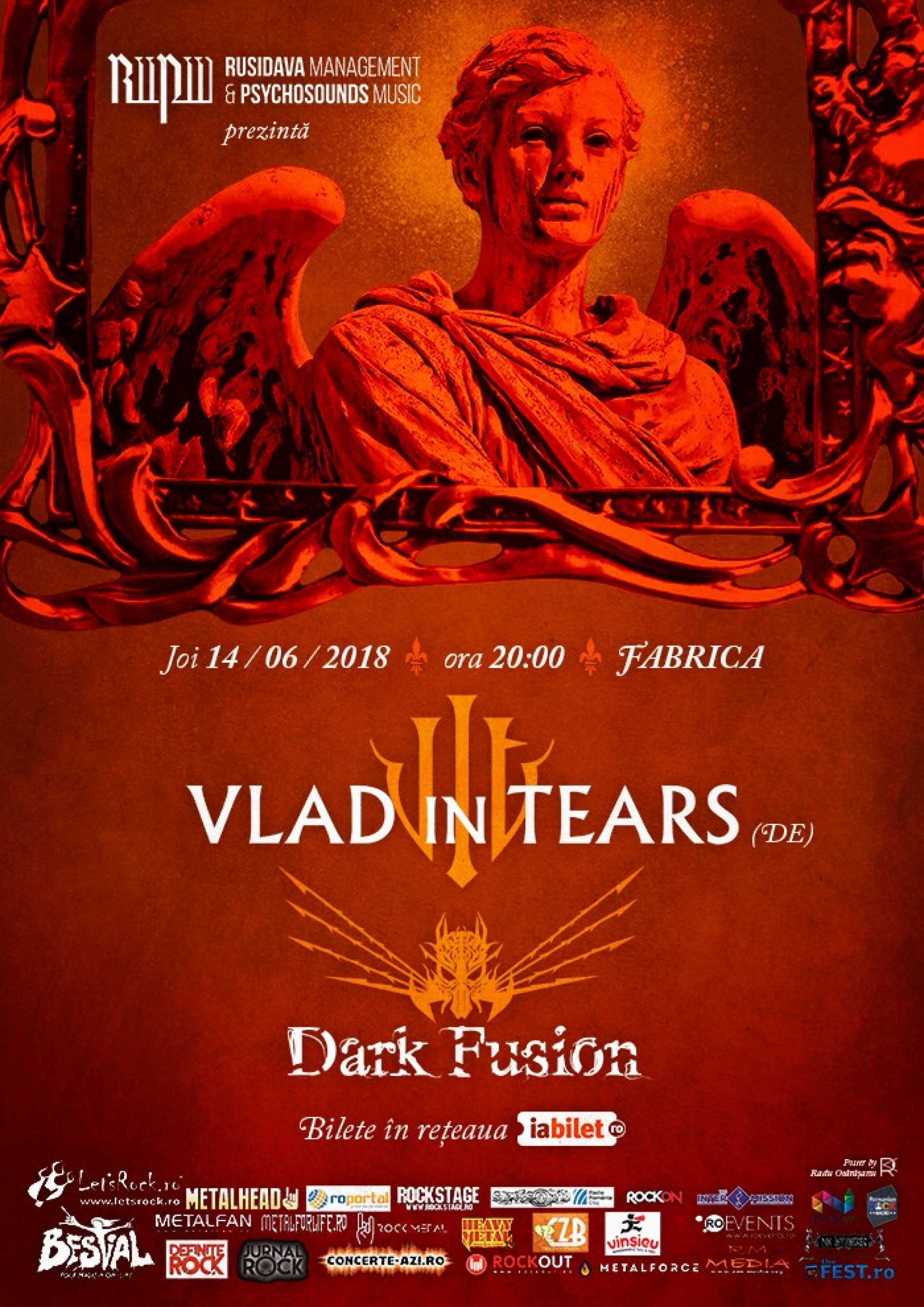 Concert Vlad in Tears și Dark Fusion în Fabrica