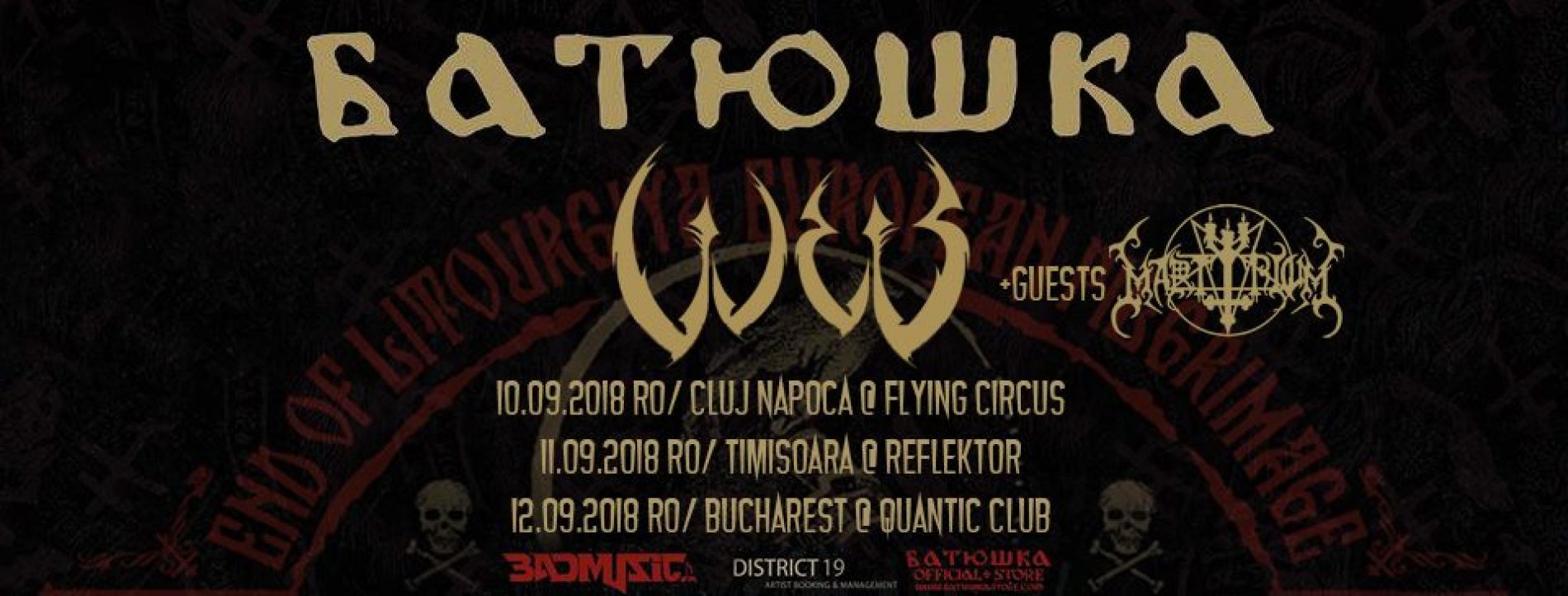 Dark metaliștii de la W.E.B. concertează în România alături de Batushka