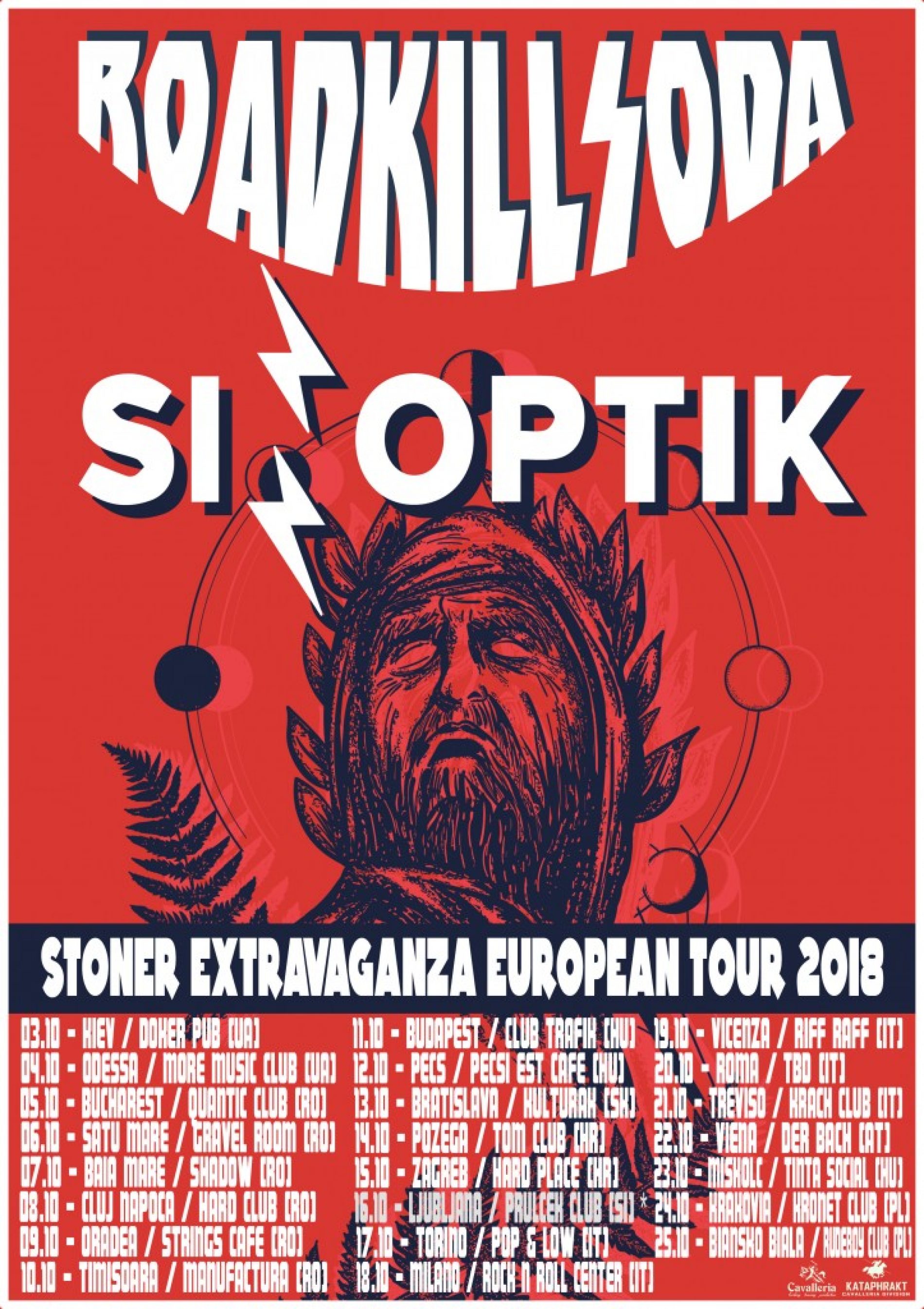 Roadkillsoda și Sinoptik anunță turneul Stoner Extravaganza European Tour 2018